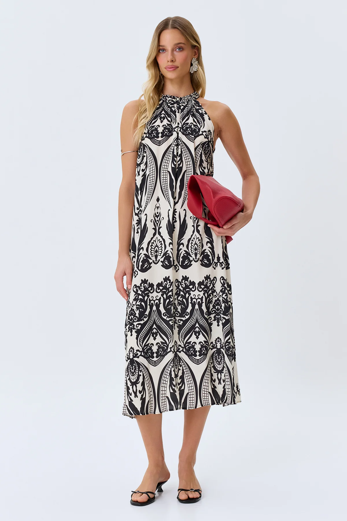 Платье летнее нарядное льняное, 48