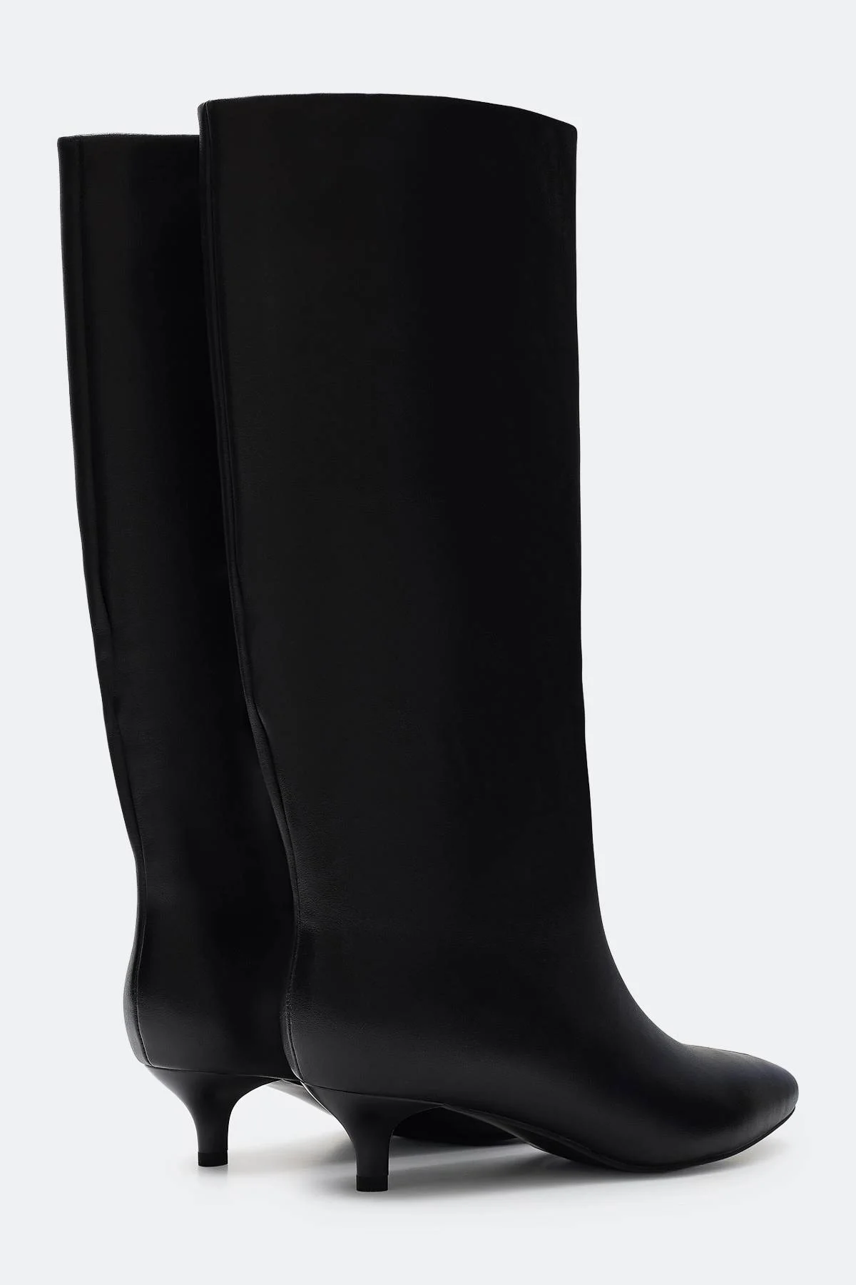 Кожаные сапоги с острым мысом, 36