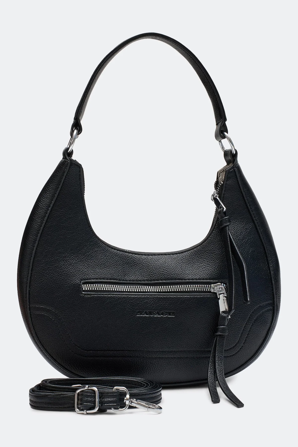 Сумка-багет из мягкой эко кожи, One