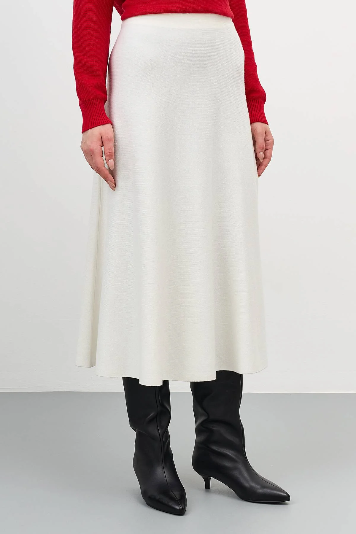 Лимитированная серия юбка-миди А-силуэта и ремень, 44