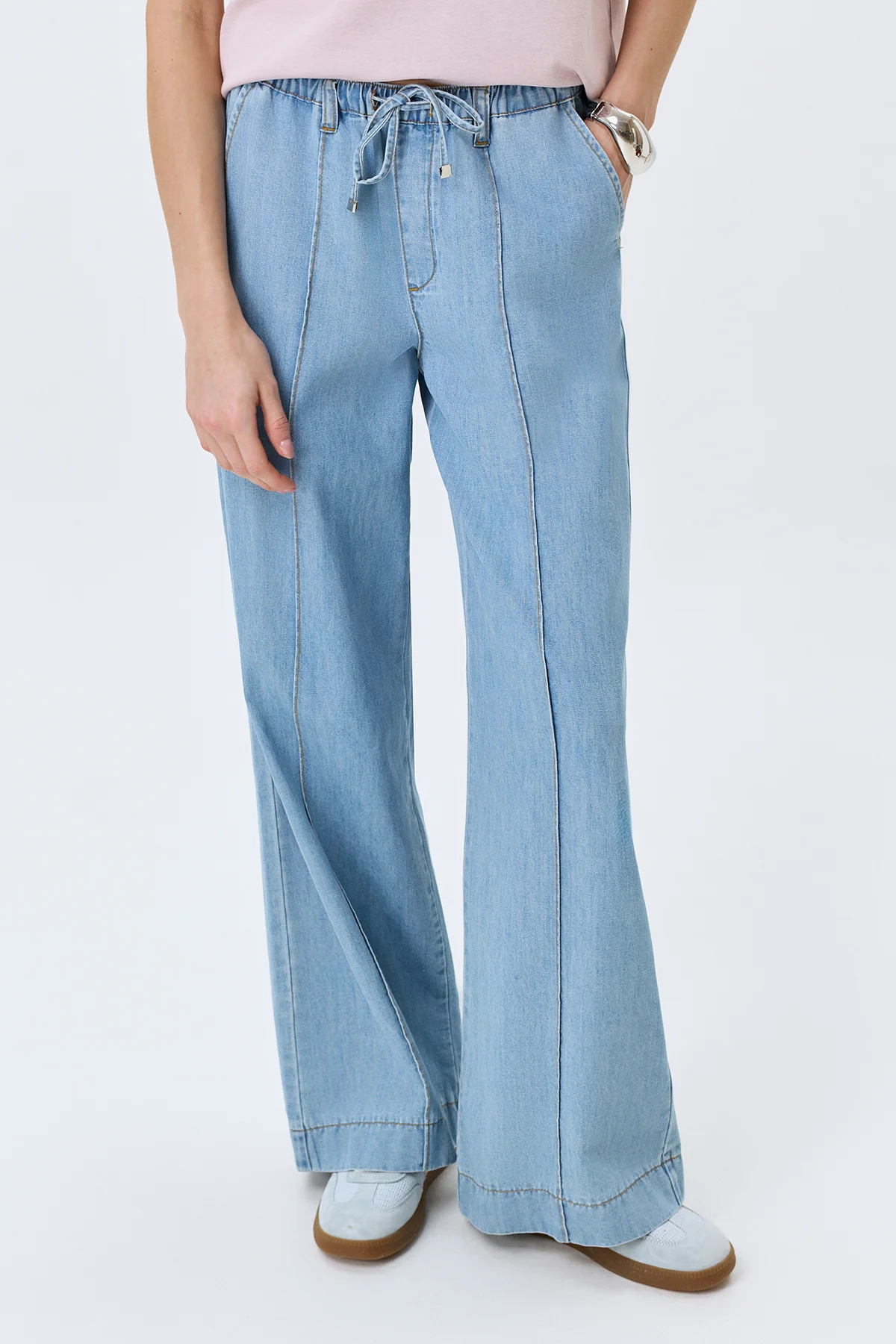 Тонкие хлопковые джинсы, 52