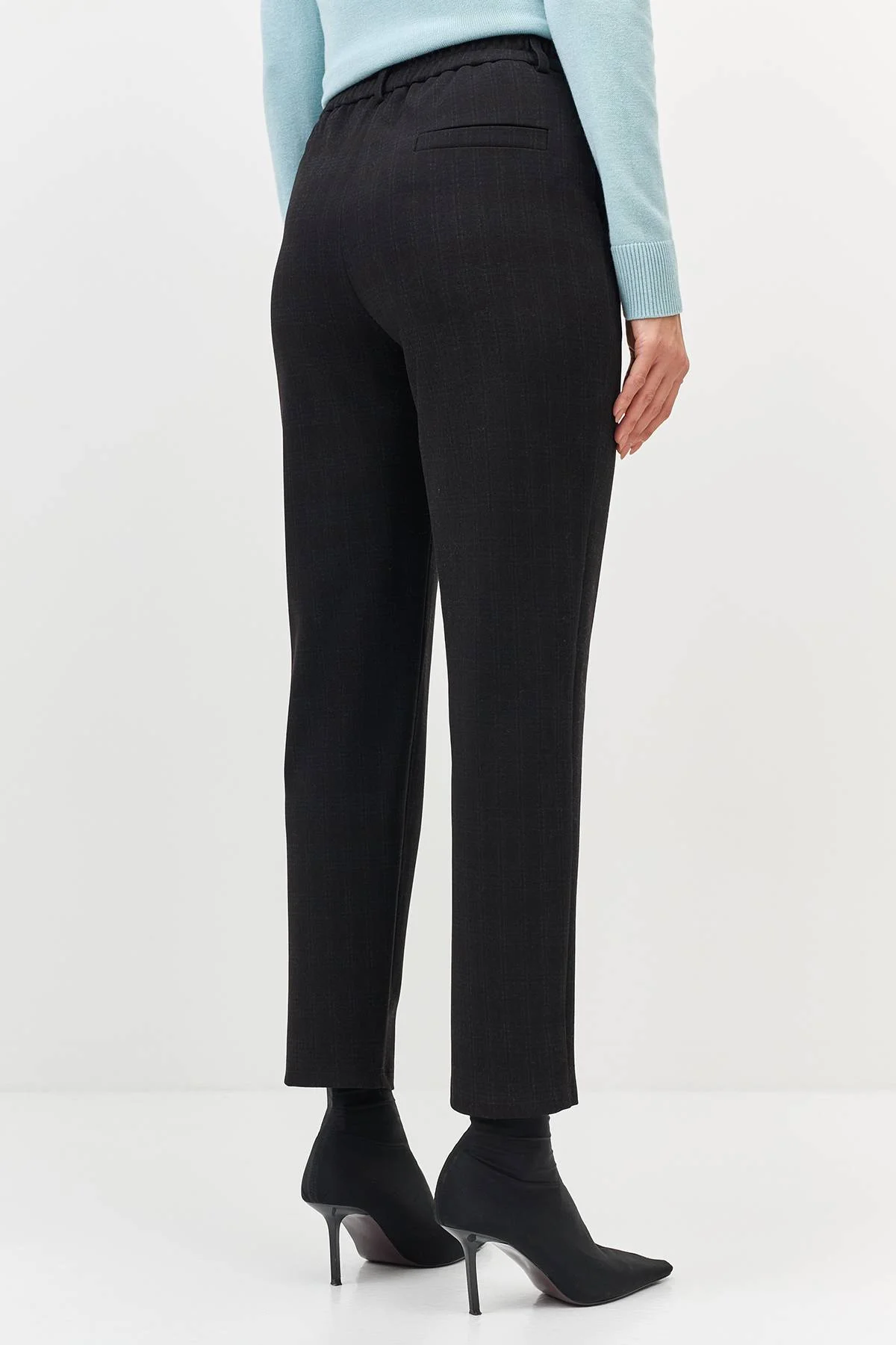 Лимитированная серия базовые утепленные брюки в клетку и ремень, 46