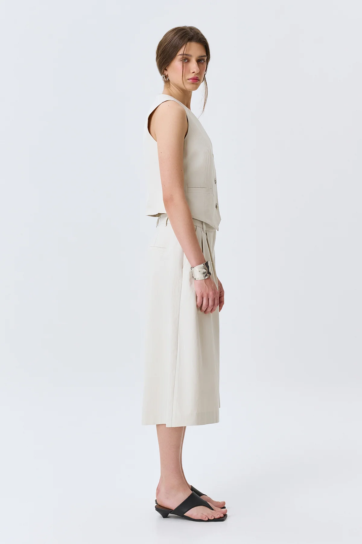 Классический жилет из лиоцелла и хлопка, 44