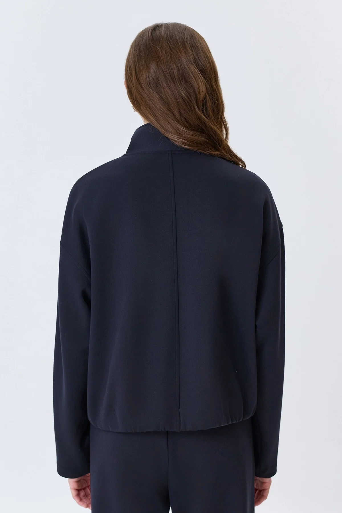 Трикотажный бомбер в спортивном стиле, 44