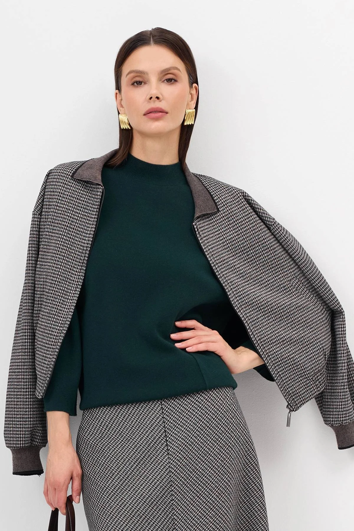 Лимитрированная серия джемпер с кашемиром и палантин, 36