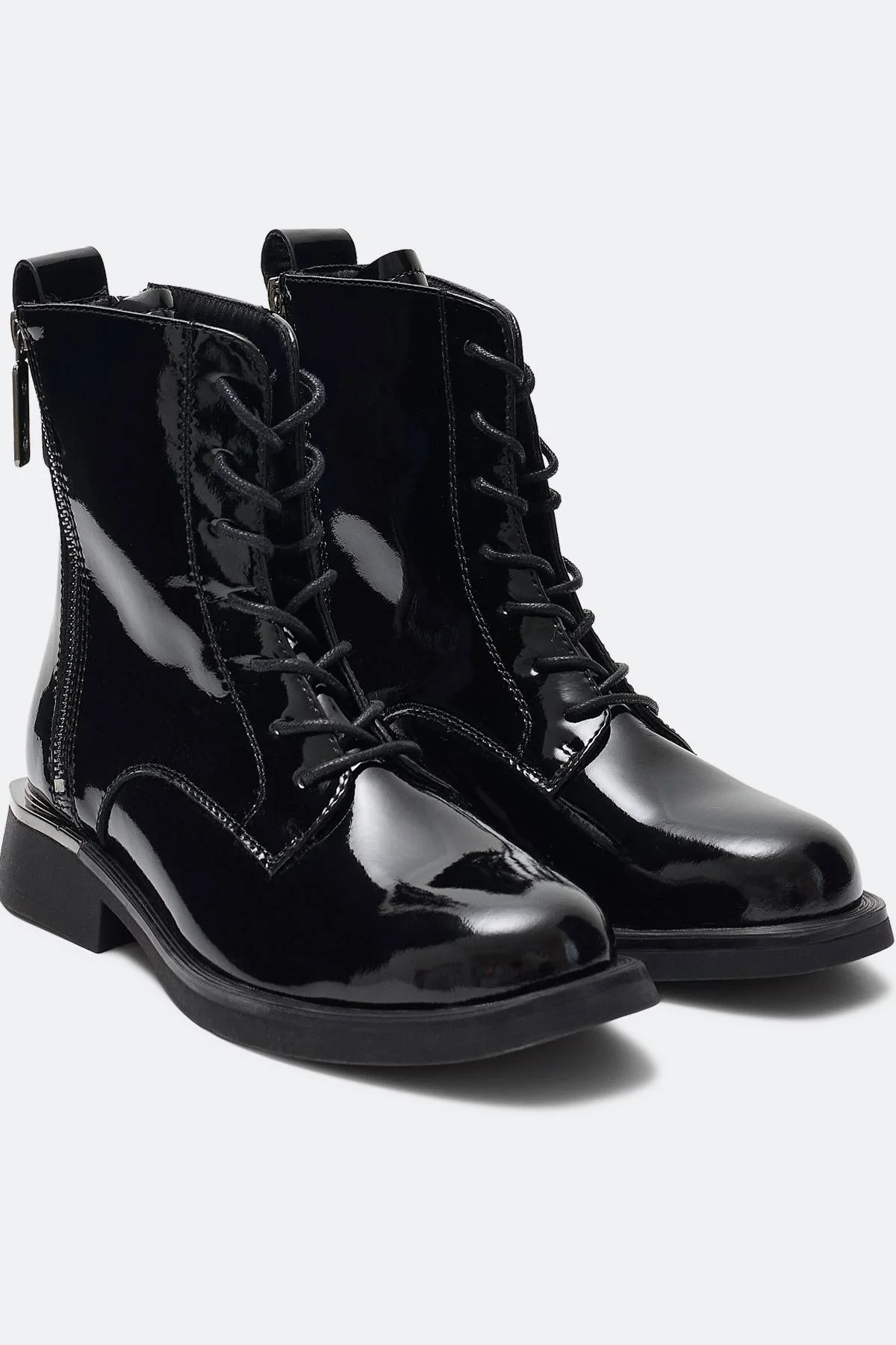 Лаковые ботинки из натуральной кожи, 36