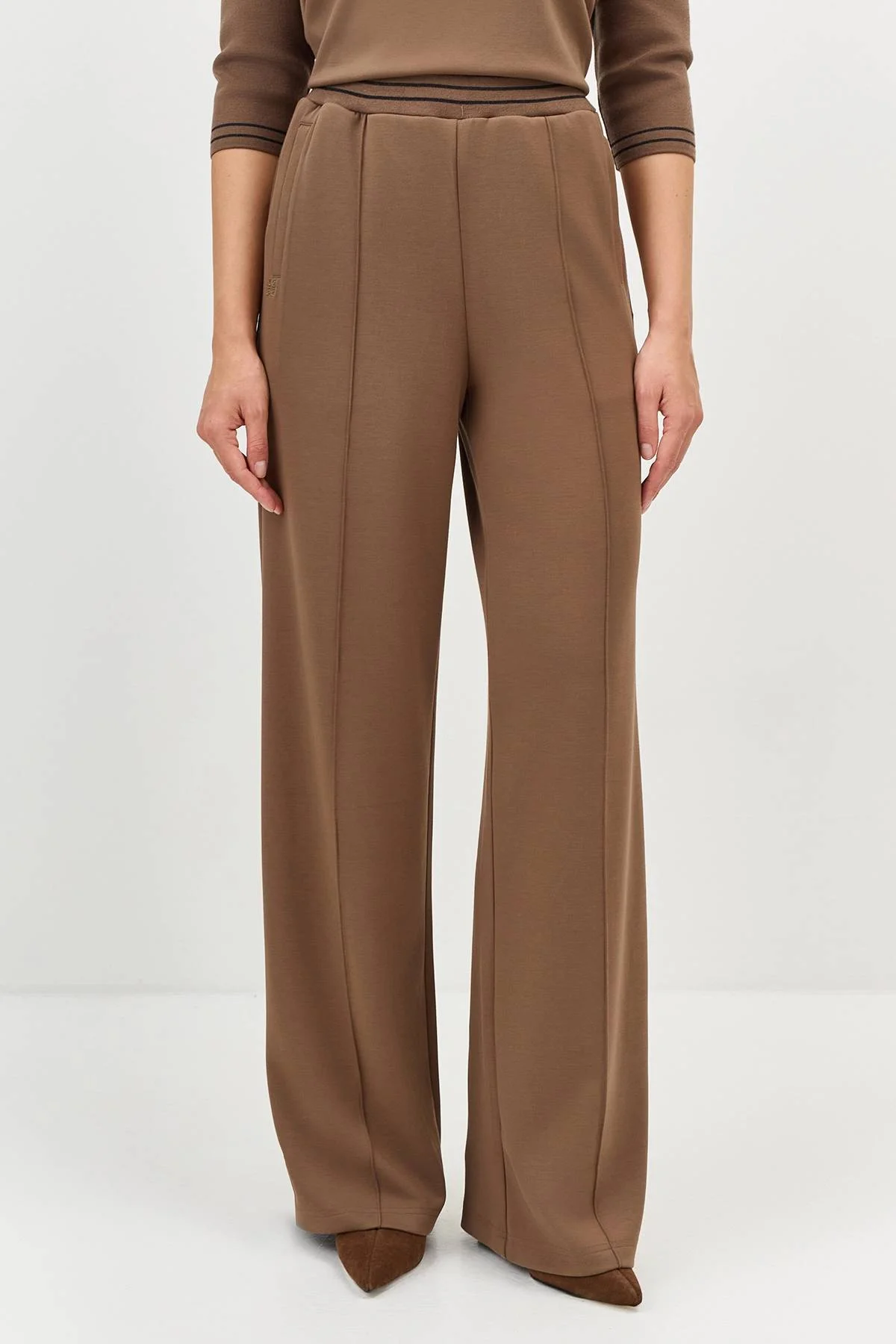 Лимитрированная серия трикотажные брюки со стрелками и ремень, 34