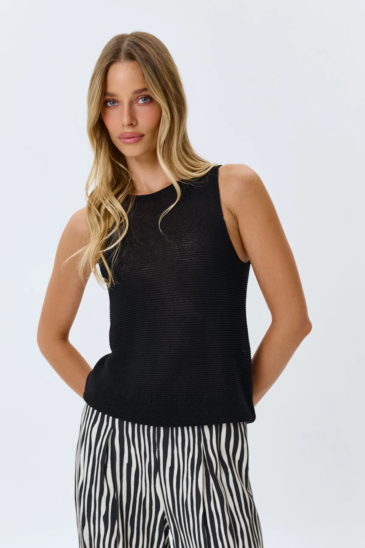 Топ вязаный вечерний летний, 42