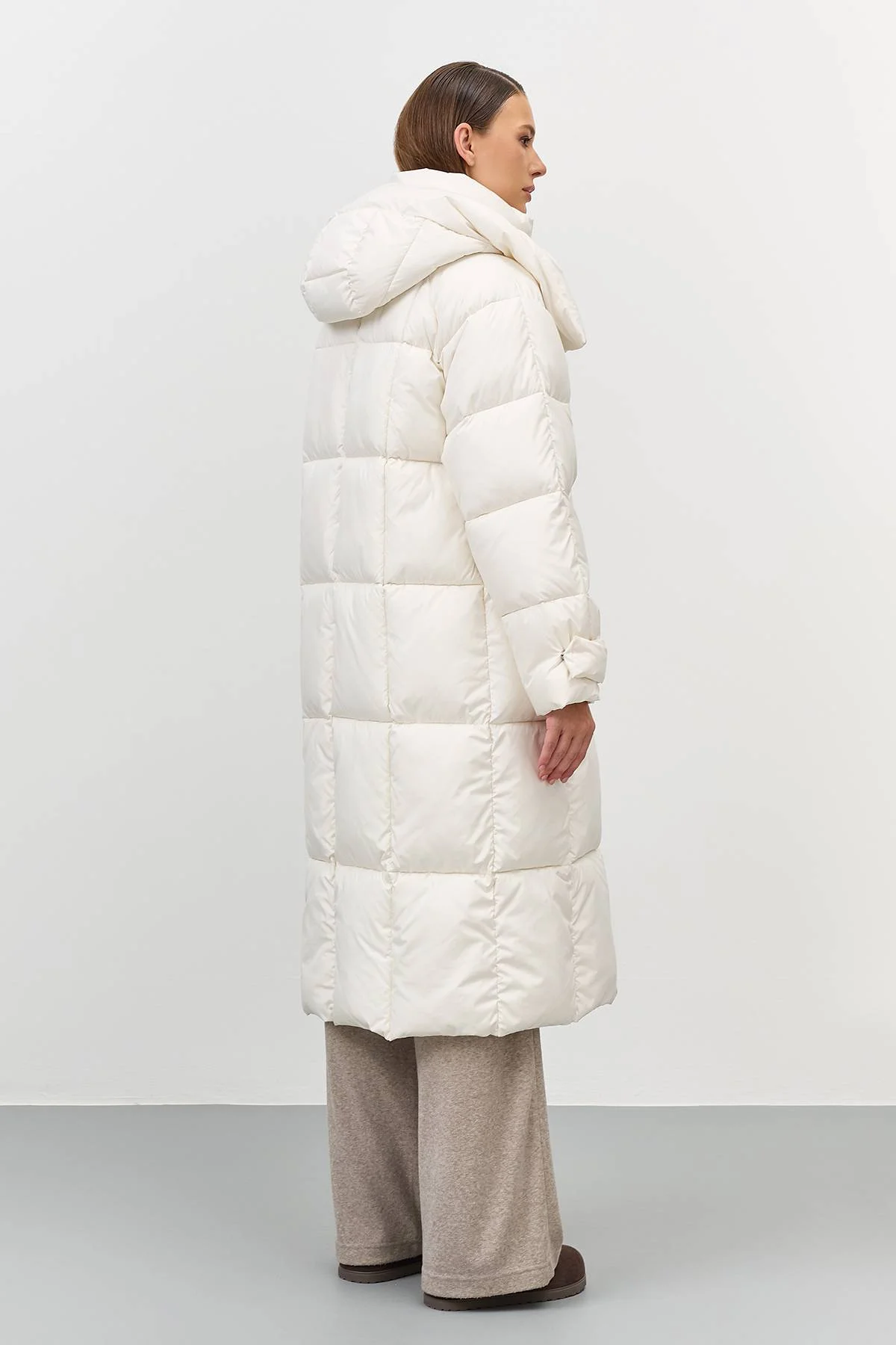 Лимитированная серия теплое пальто Oversize с палантином, 46