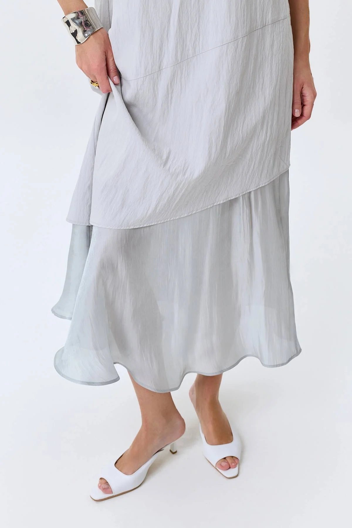 Сарафан с шиммерной фактурной подкладкой, 42