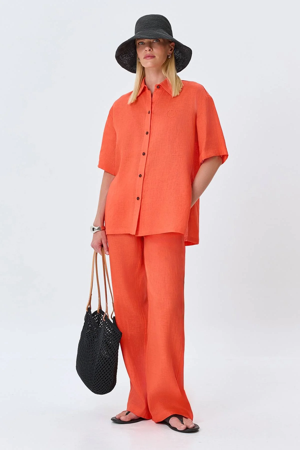 Шляпа из натуральной бумажной соломки, One