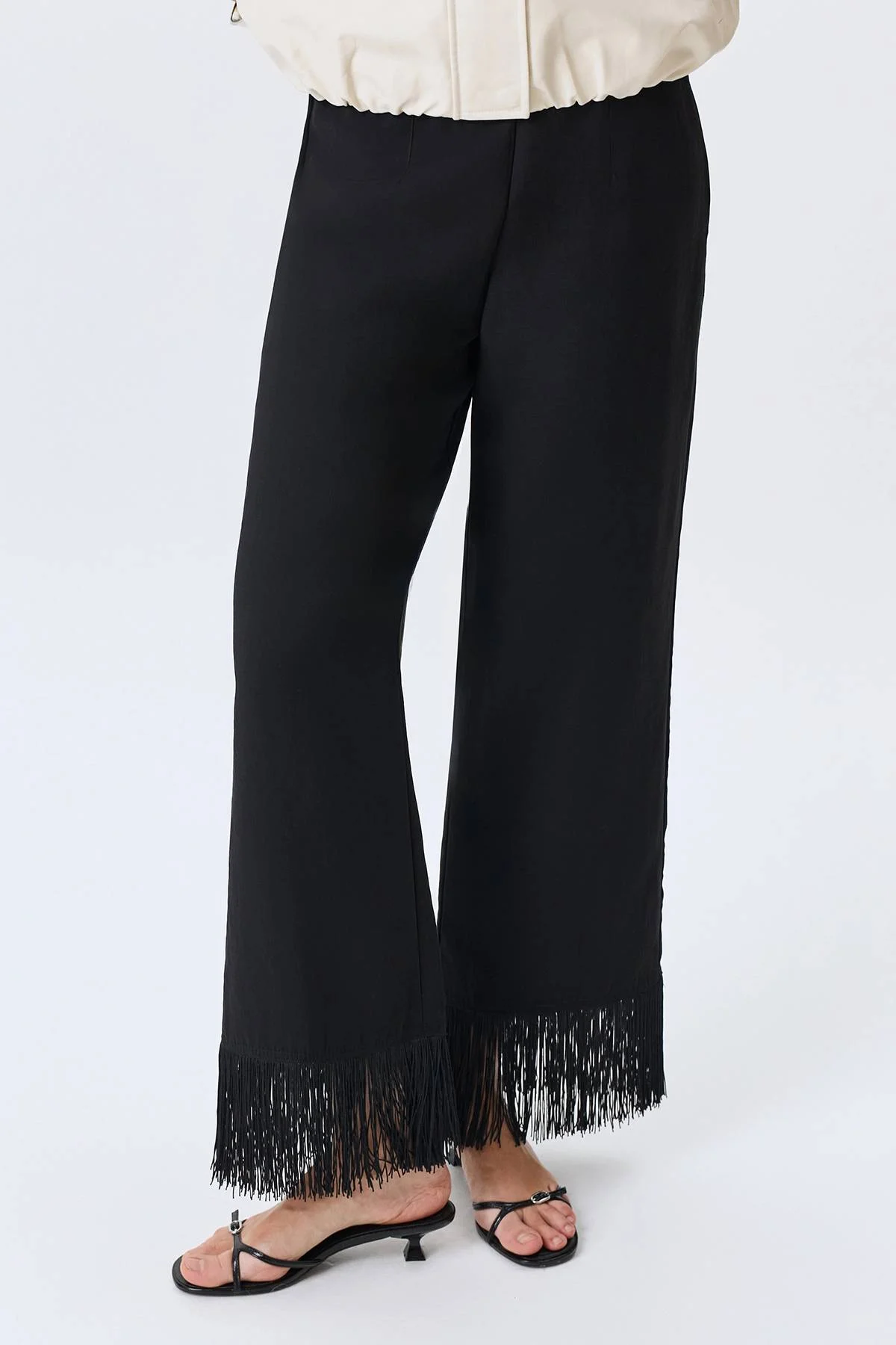 Брюки прямые льняные классические, 42