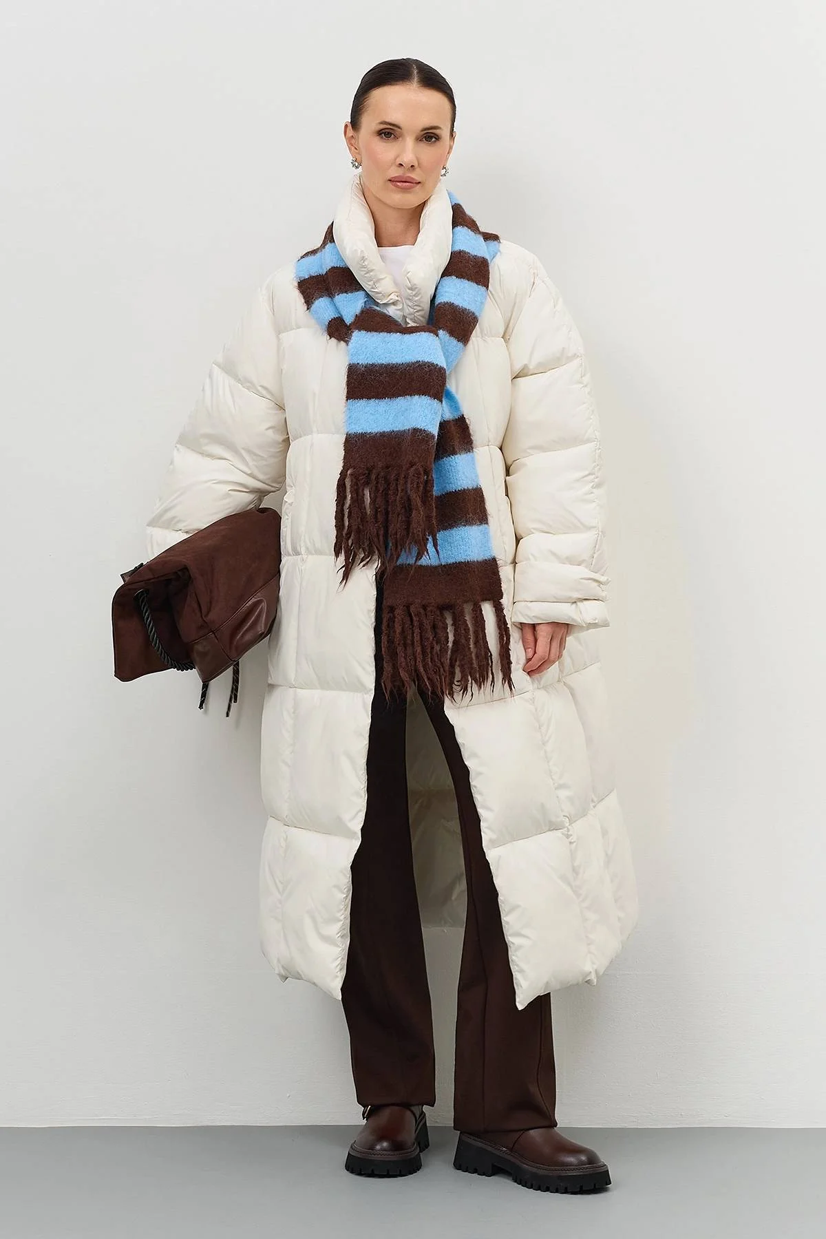 Шарф теплый зимний большой, One