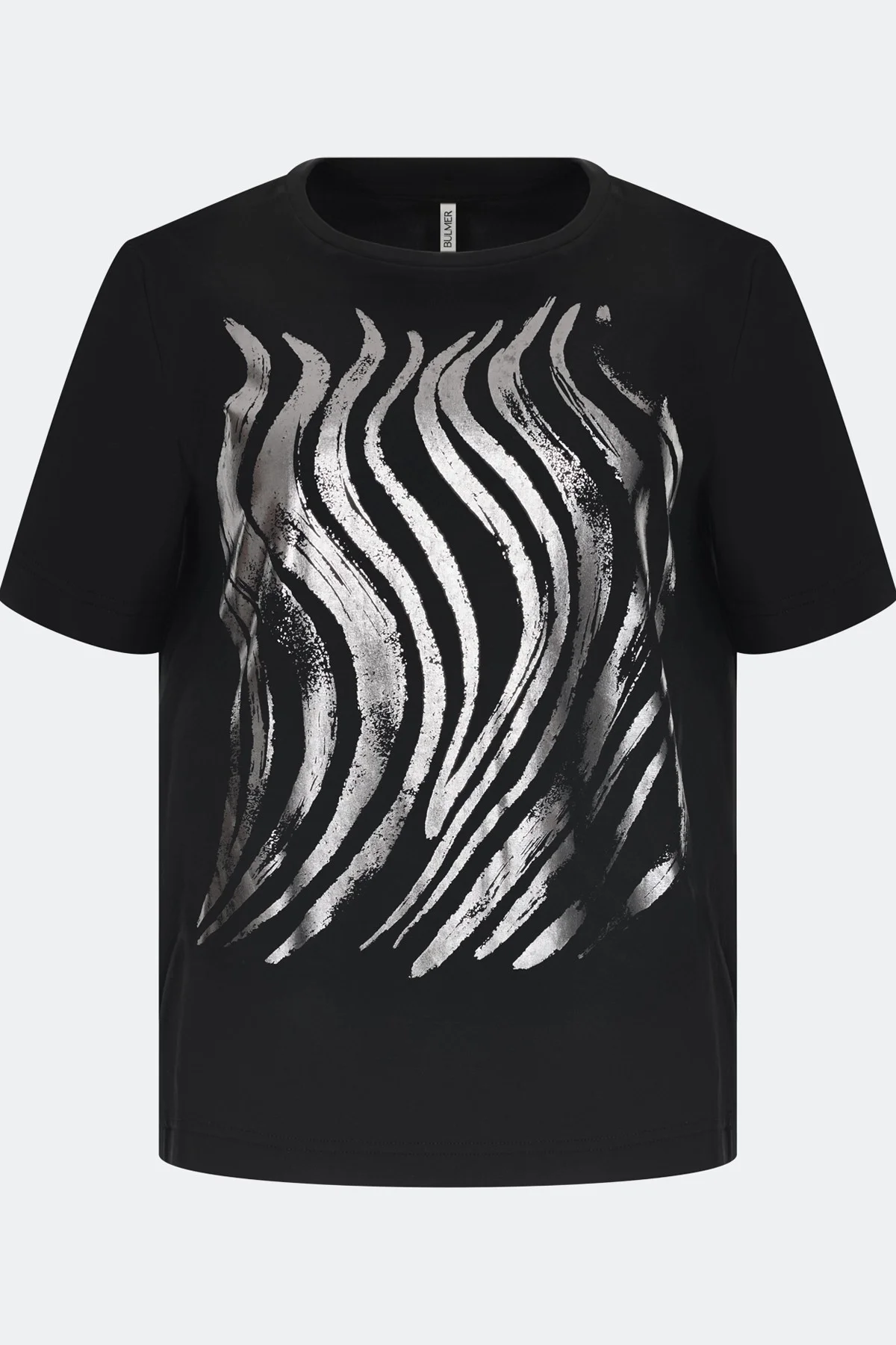 Футболка с металлизированным принтом, 44