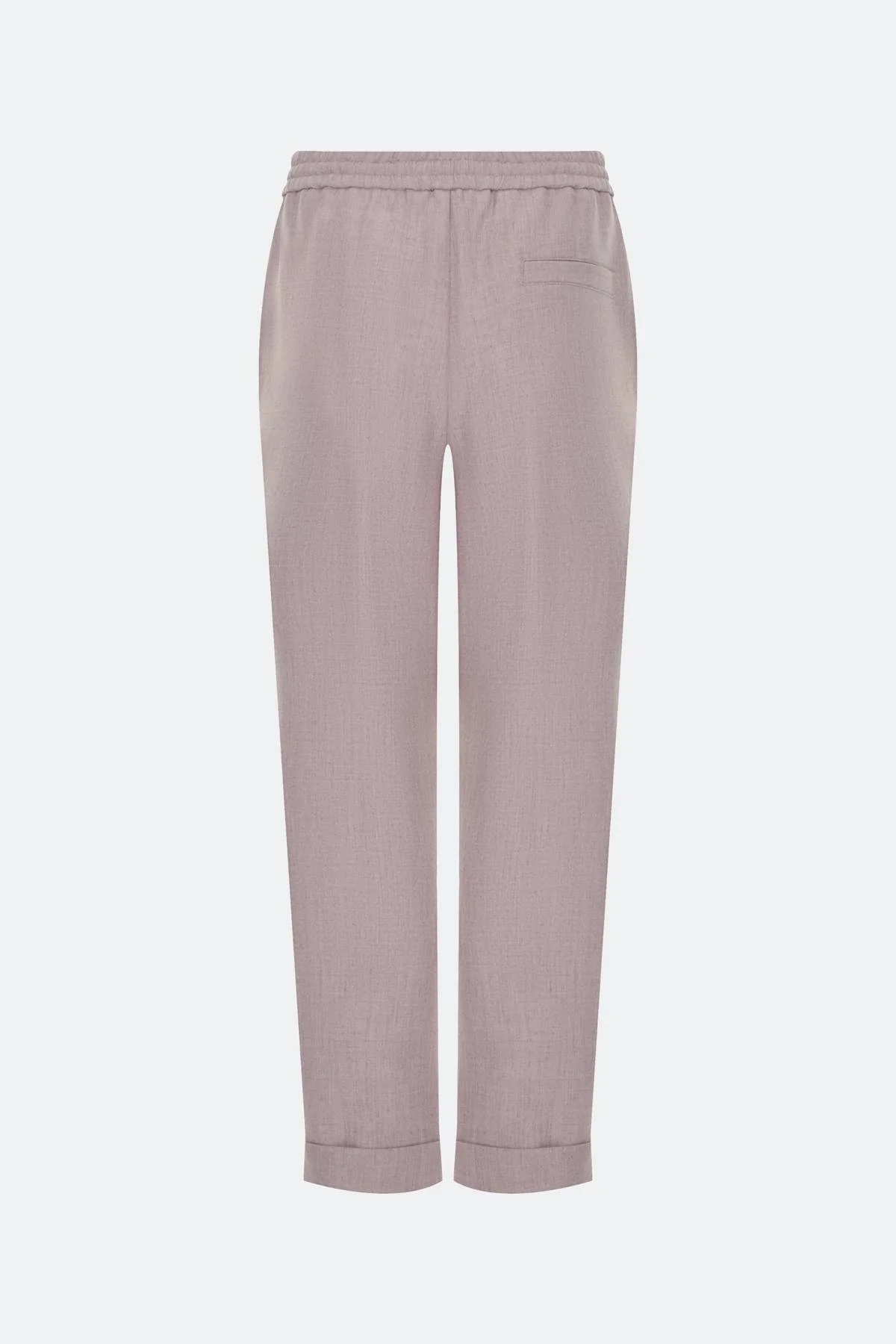 Свободные меланжевые брюки, 44