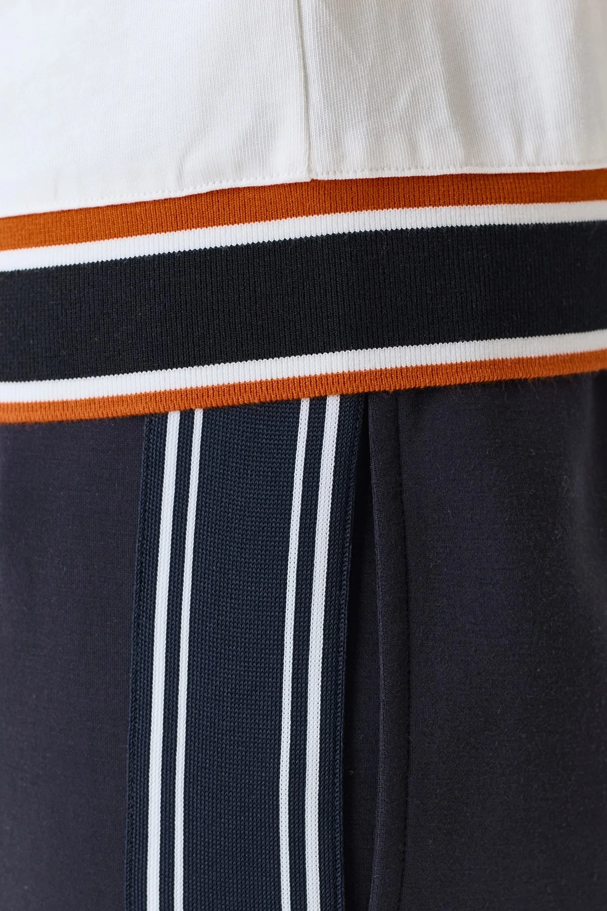 Поло с контрастным рибом, 40