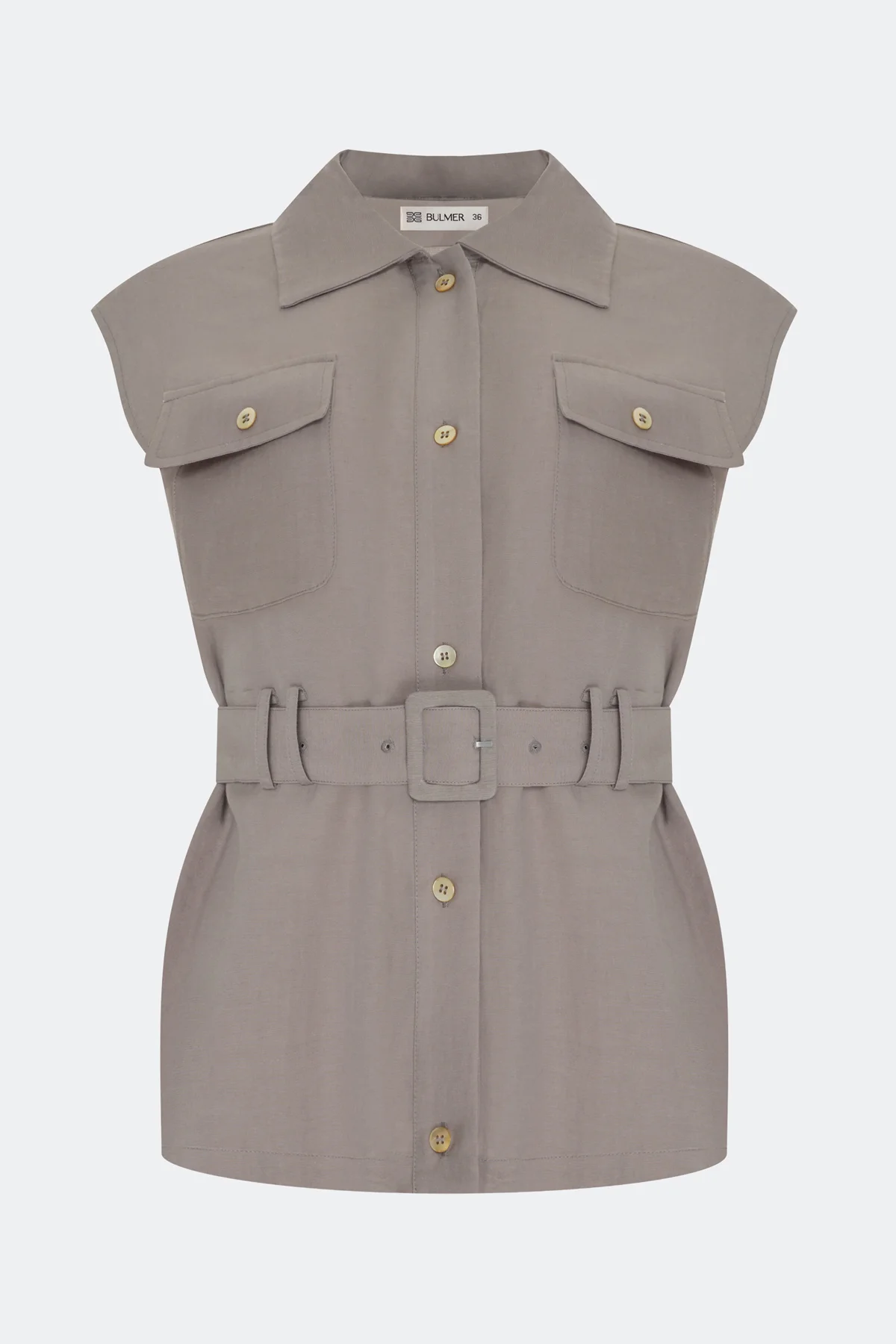 Блузка-жилет из тенселя, 38