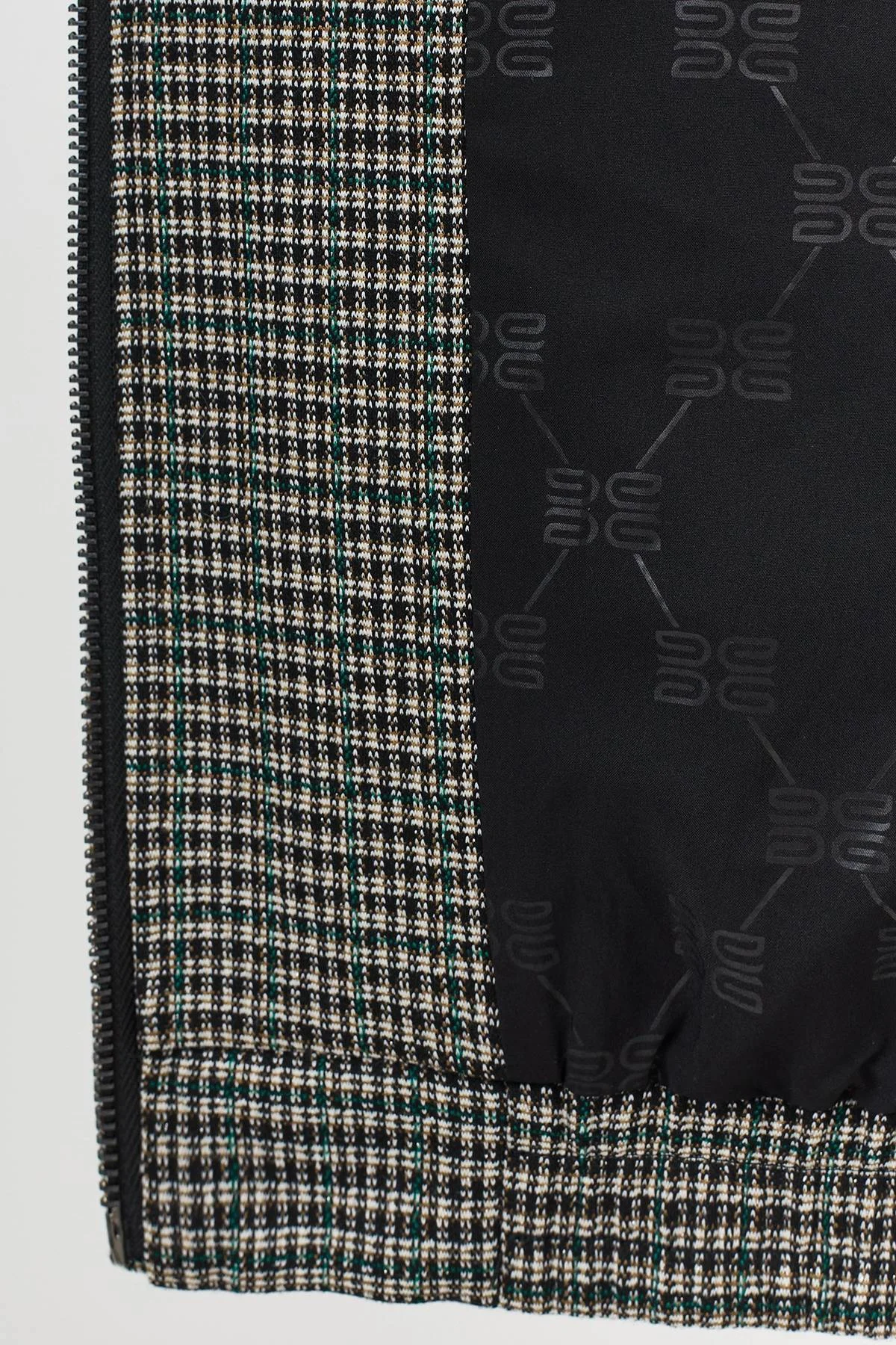 Лимитрированная серия бомбер в мелкую клетку и палантин, 40