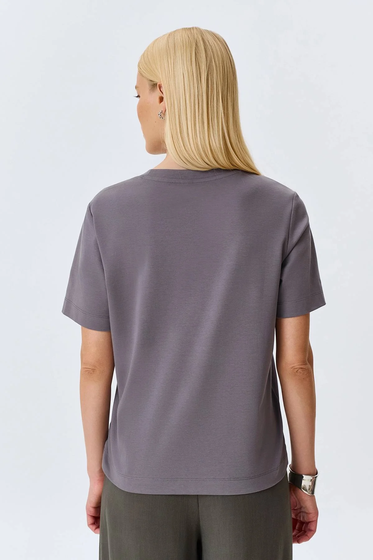 Футболка с принтом из страз, 46