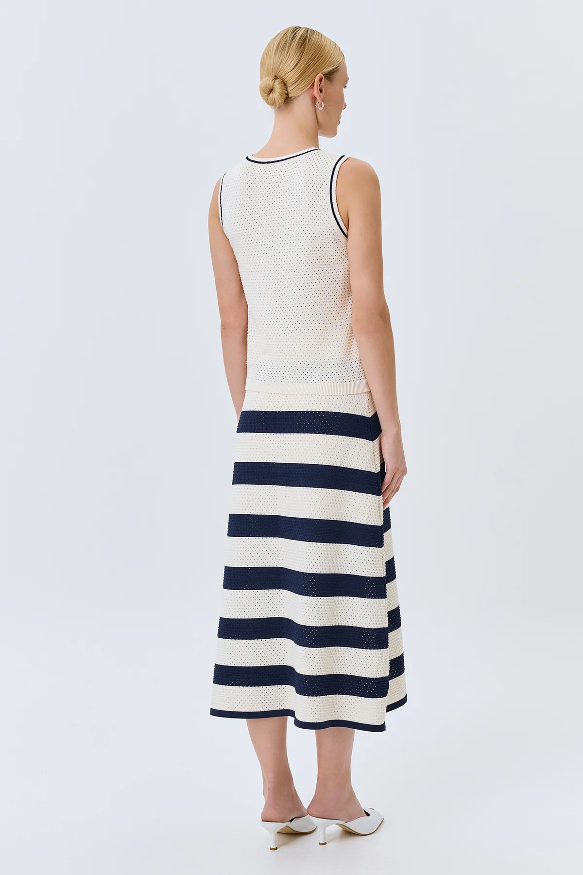 Юбка длинная миди вязаная летняя, 50