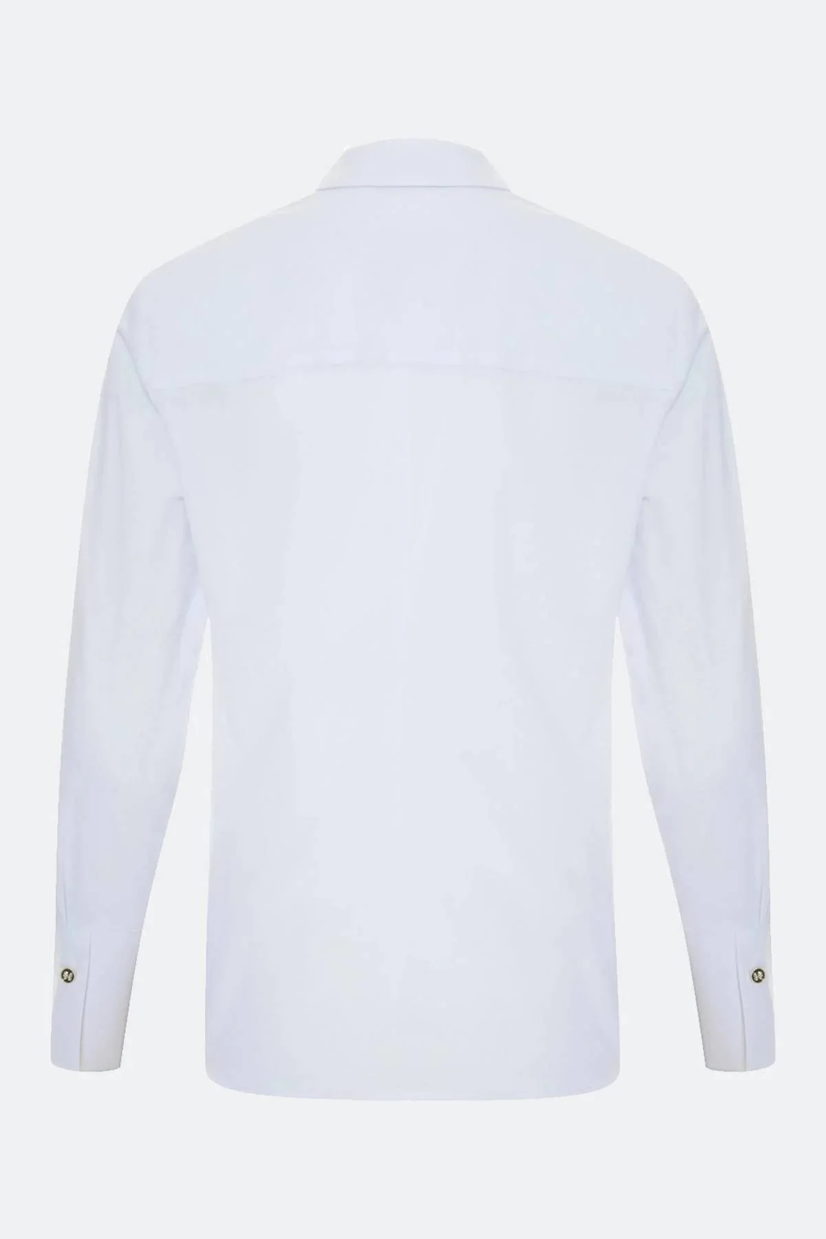 Приталенная рубашка в белом цвете, 34