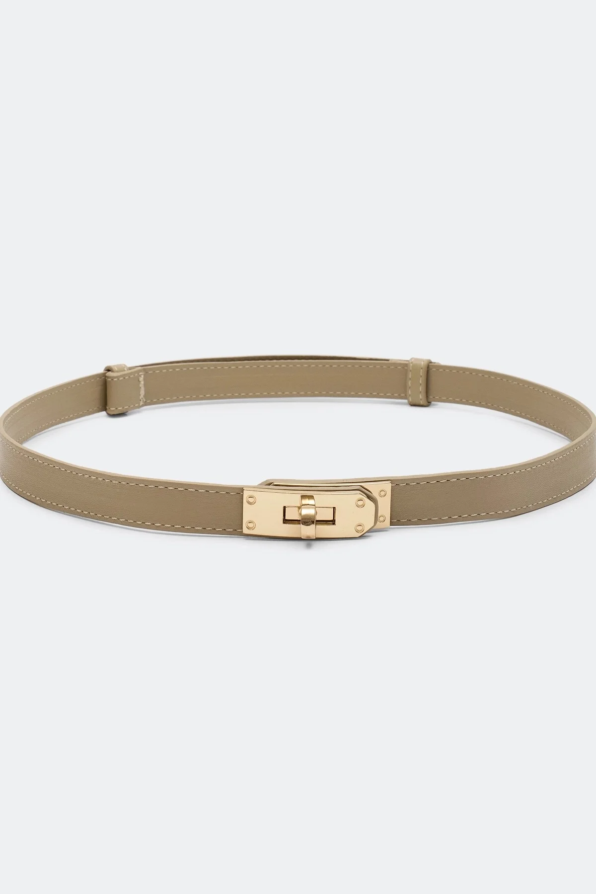 Тонкий ремень с поворотным замком, One