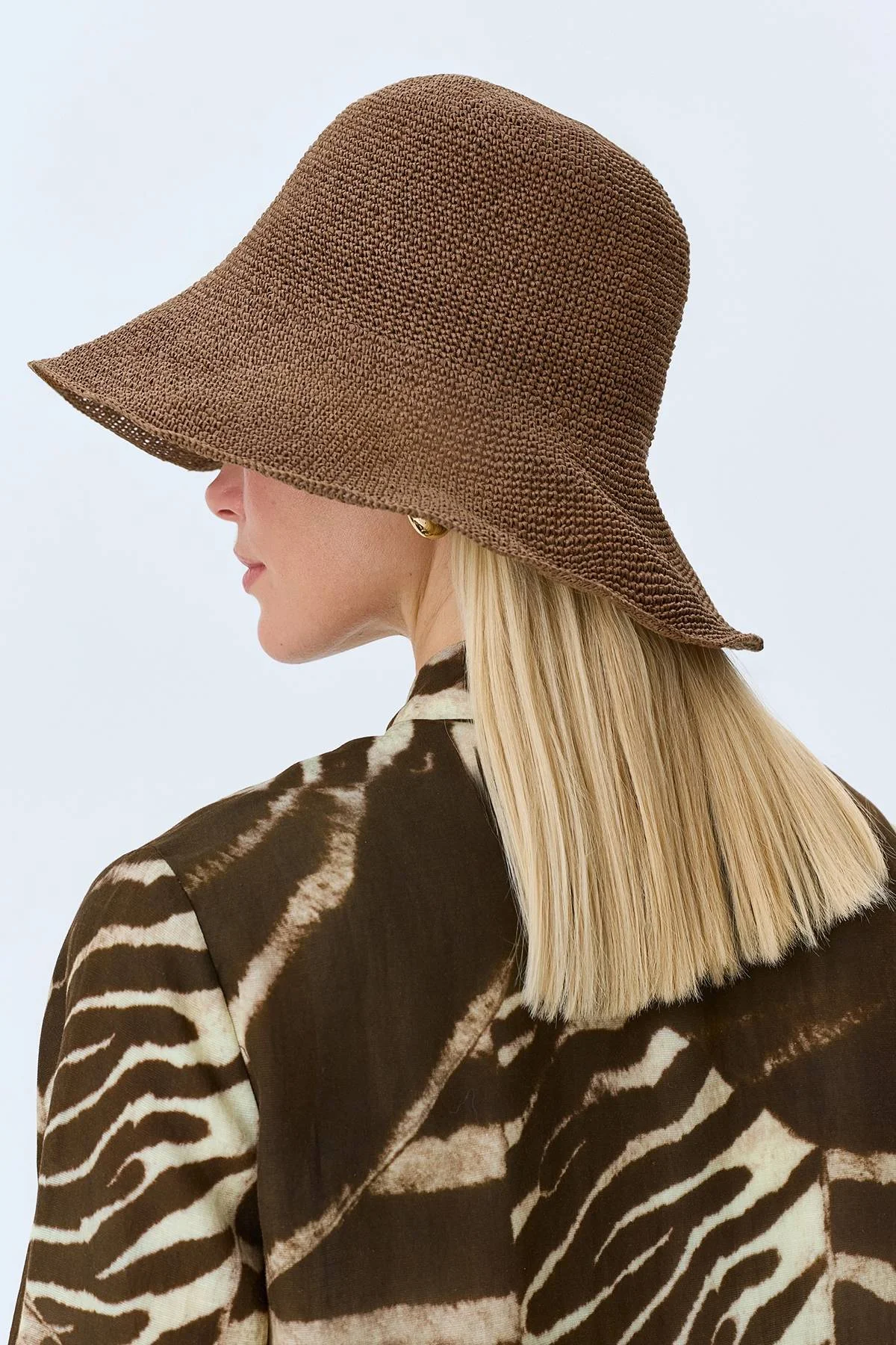 Шляпа из натуральной бумажной соломки, One