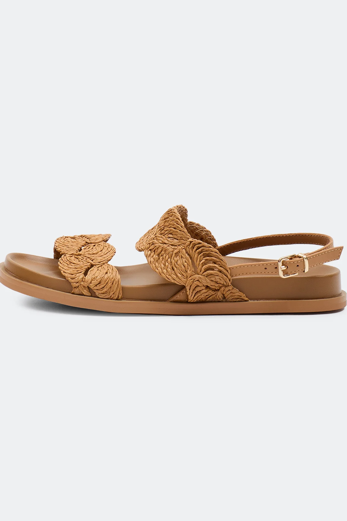 Босоножки из натуральной кожи с акцентным плетением, 36