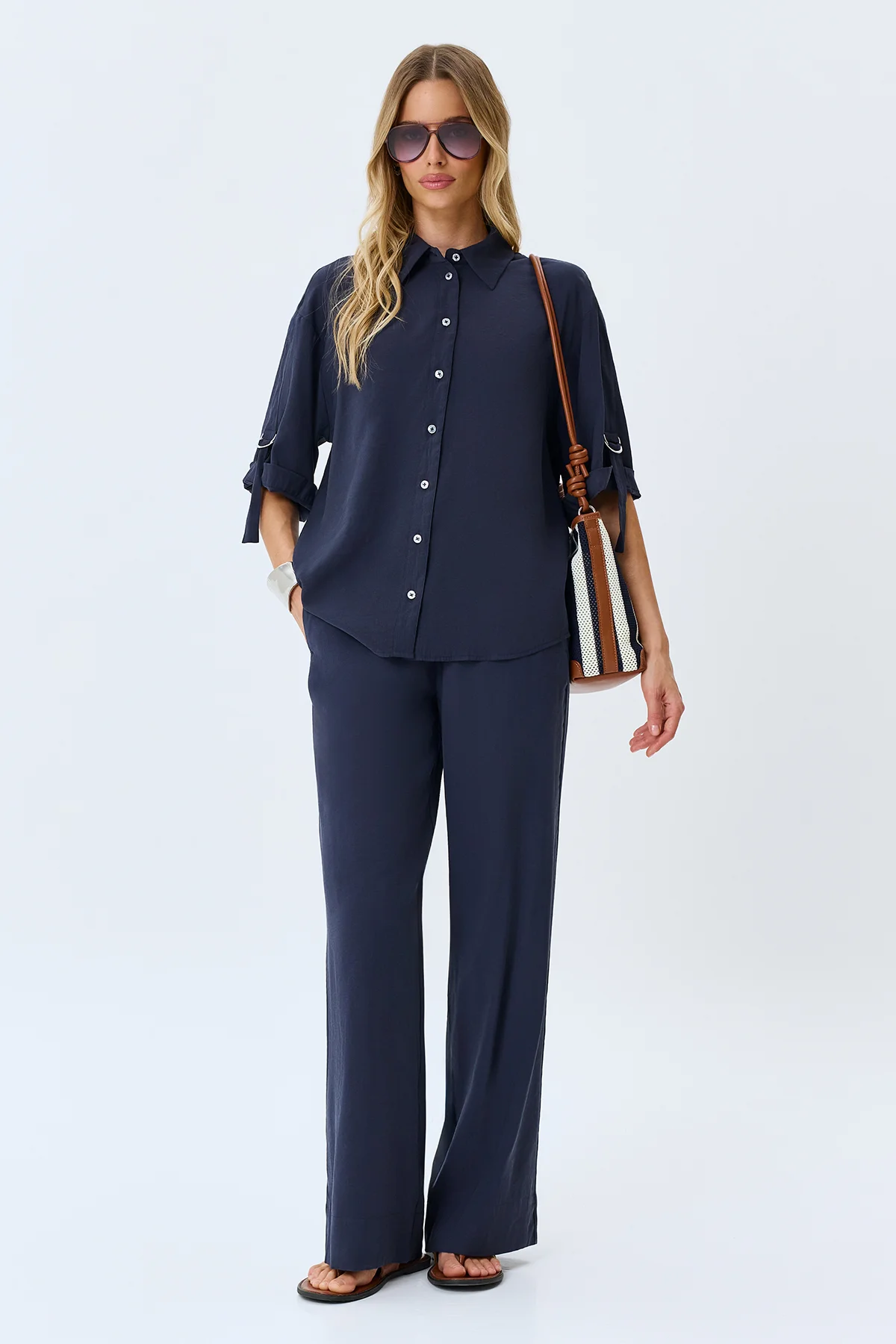 Прямые брюки из района, 46