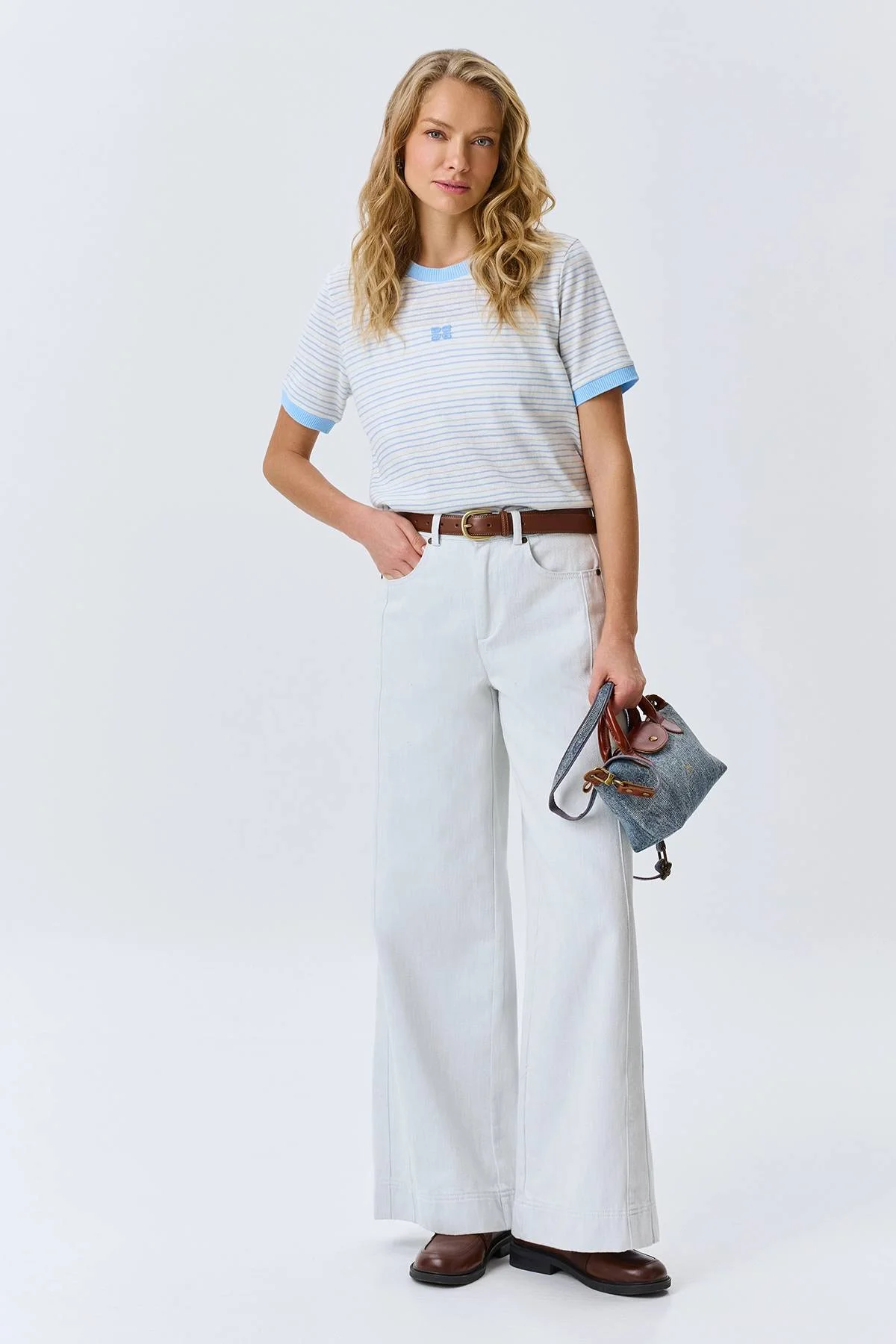 Футболка в тонкую полоску, 36