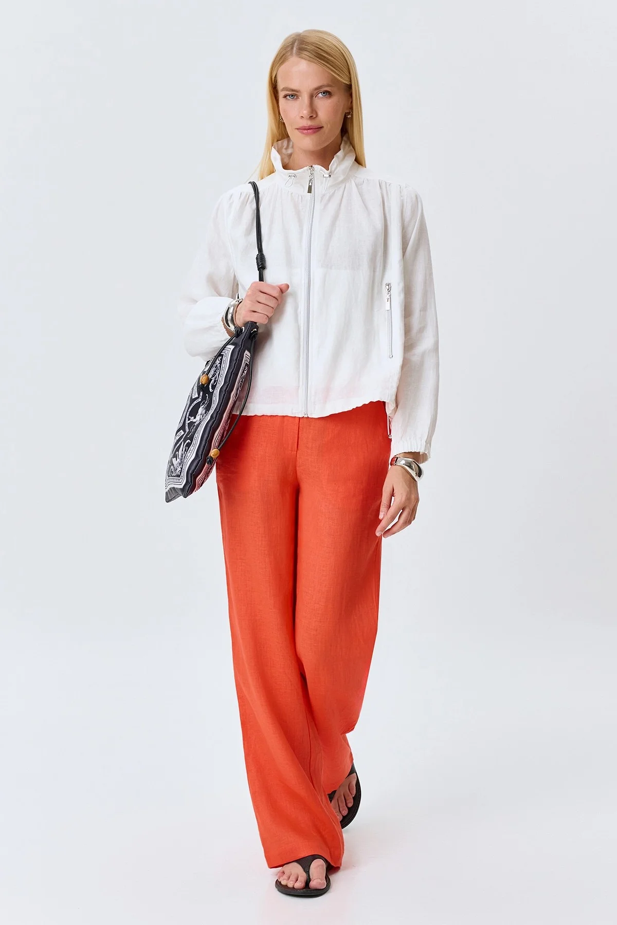 Укороченный жакет из 100% льна, 36