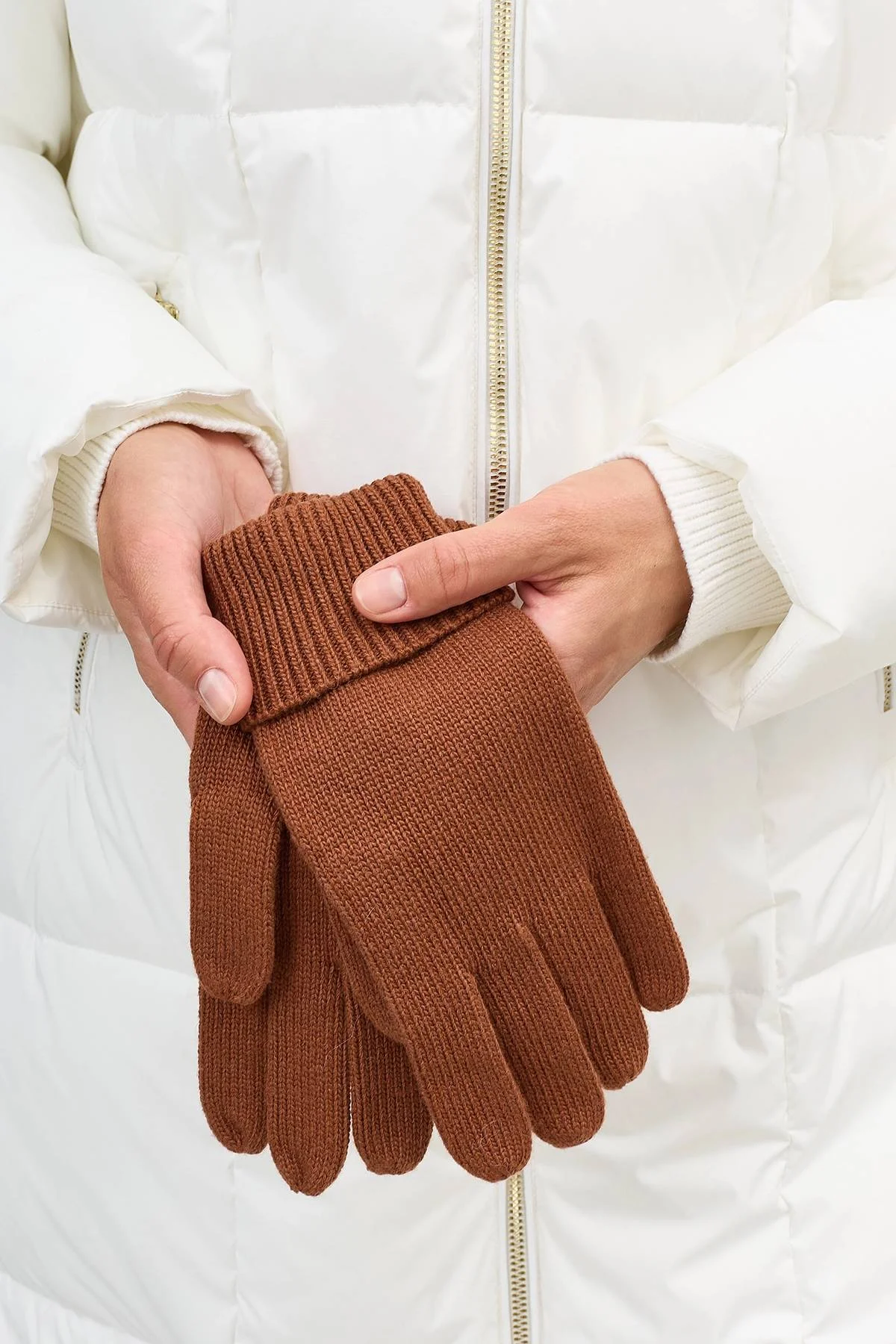 Вязаные перчатки с шерстью, One