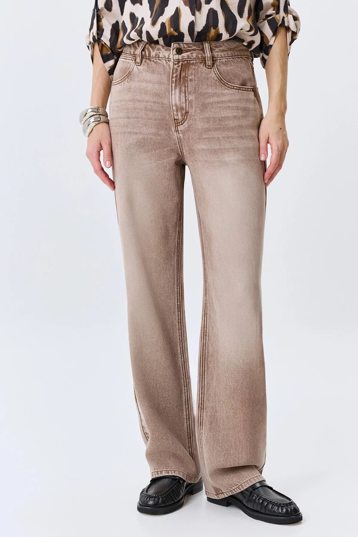 Тонкие джинсы из лиоцелла, 46