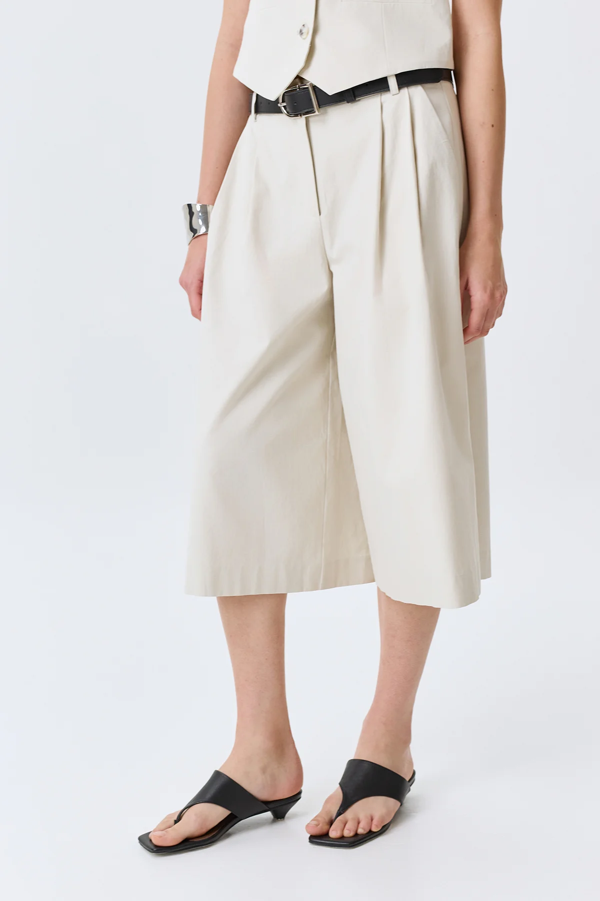 Удлиненные бермуды из лиоцелла и хлопка, 52