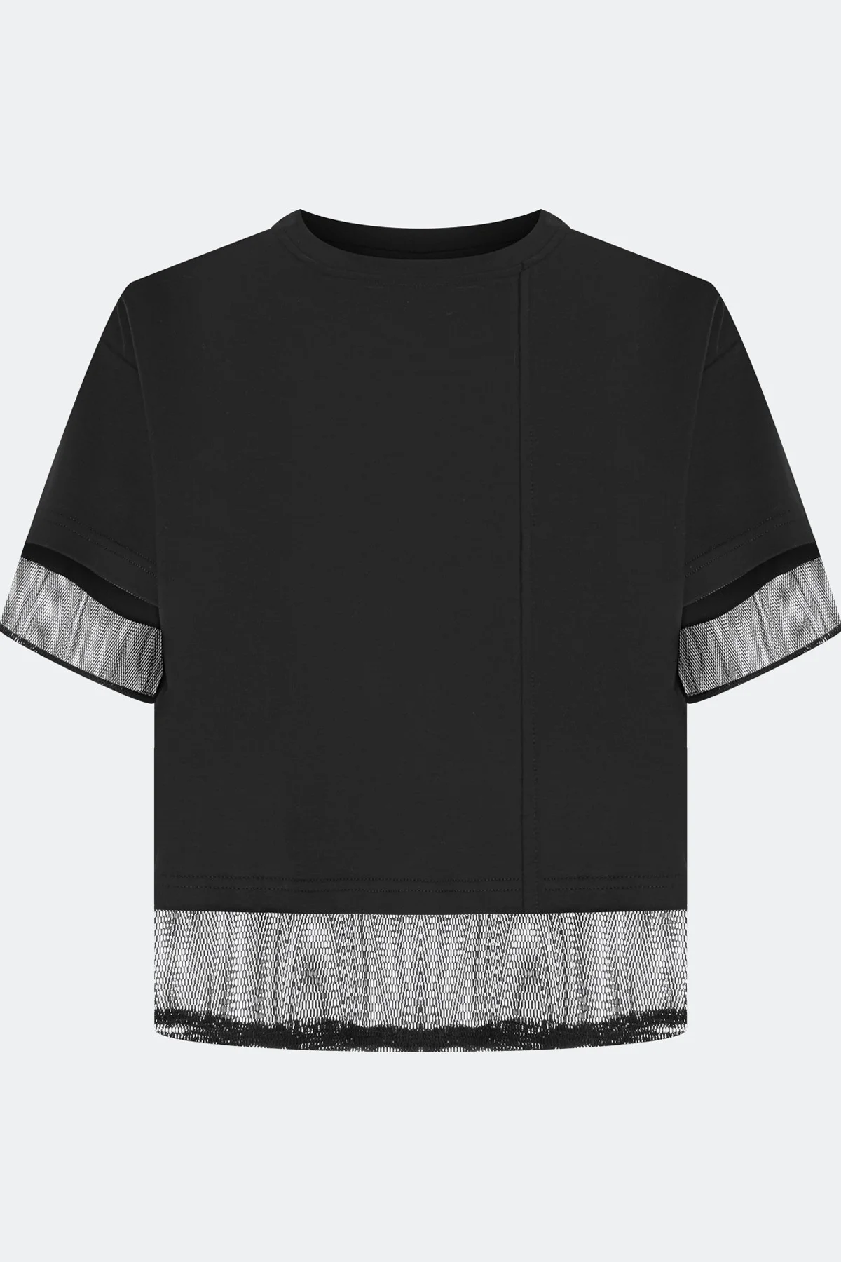 Джемпер с вставками из сетки, 40