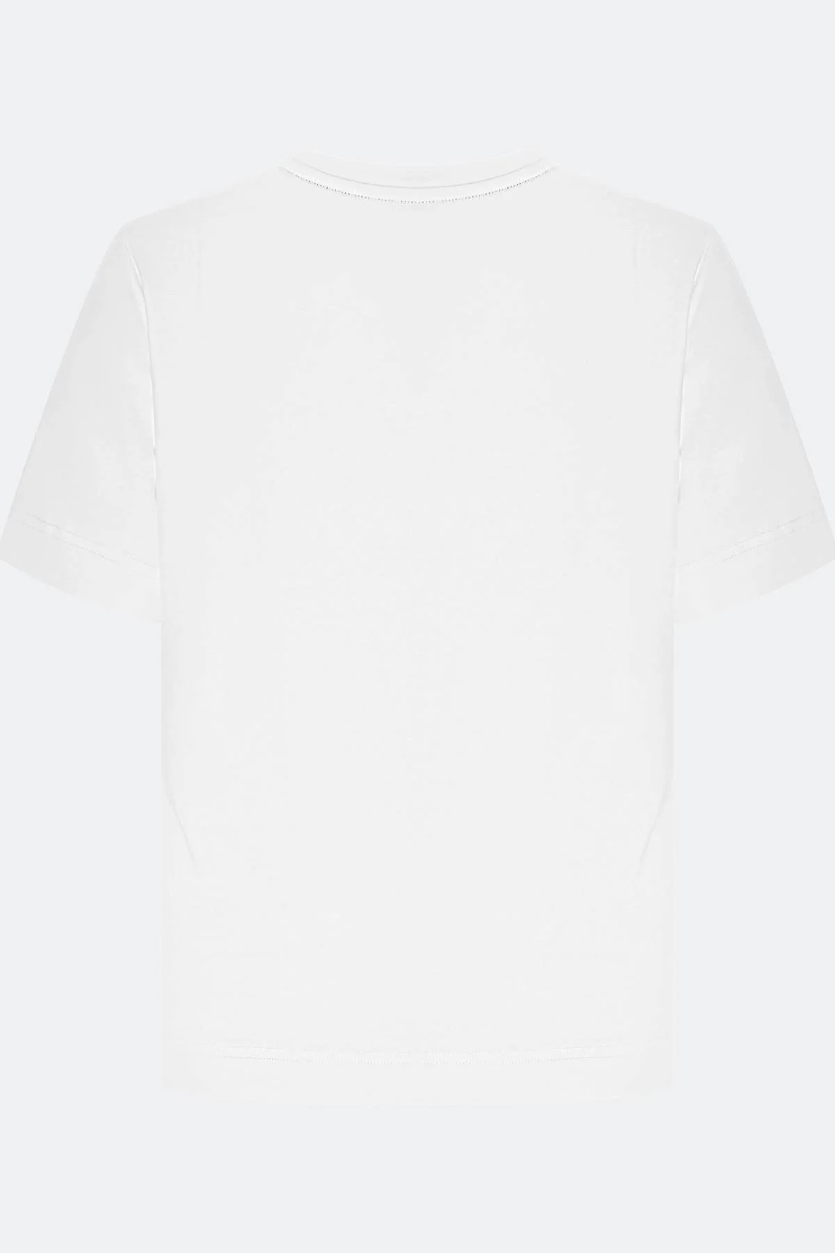 Футболка с контрастными мерцающими стразами, 40