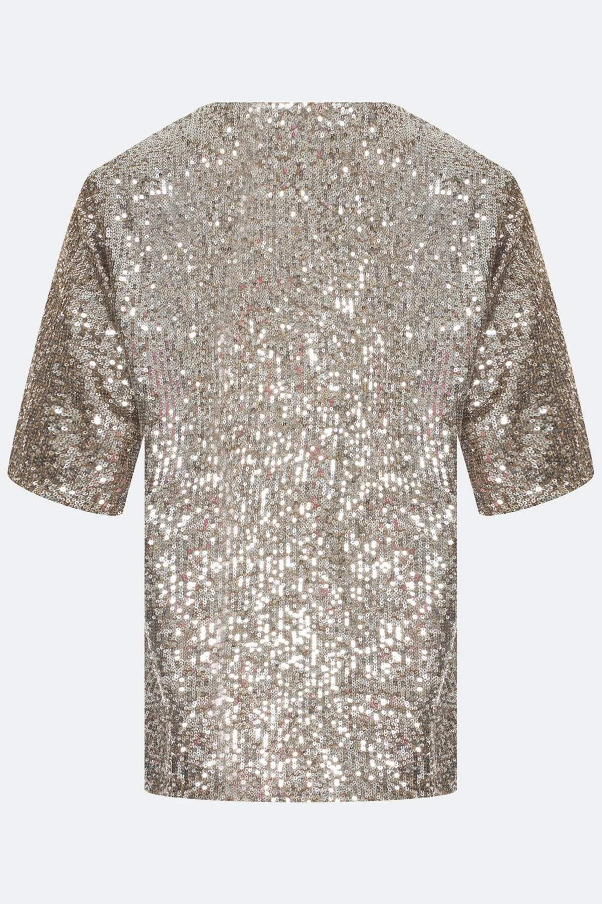 Лимитированная серия свободный джемпер с искрящимися пайетками и ремень, 44