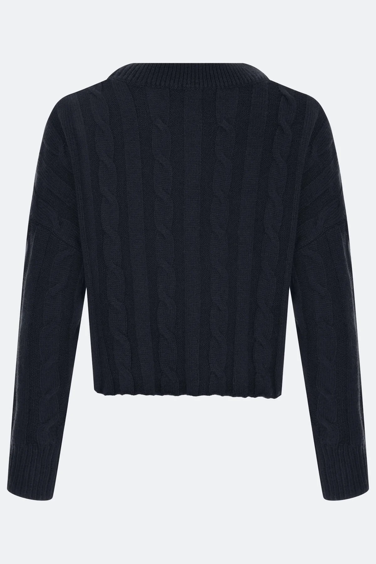 Укороченный джемпер с косами, 48