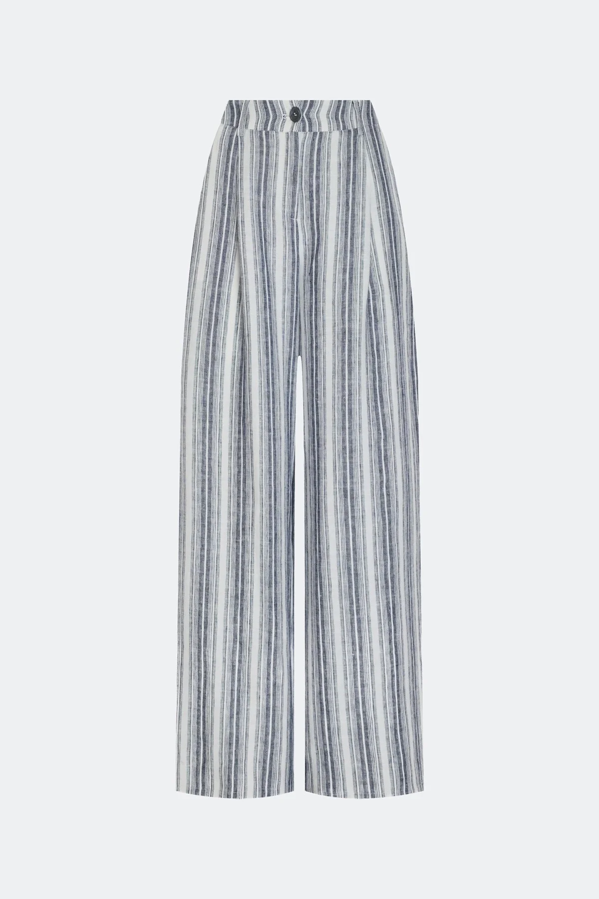 Брюки из 100% льна в полоску, 42