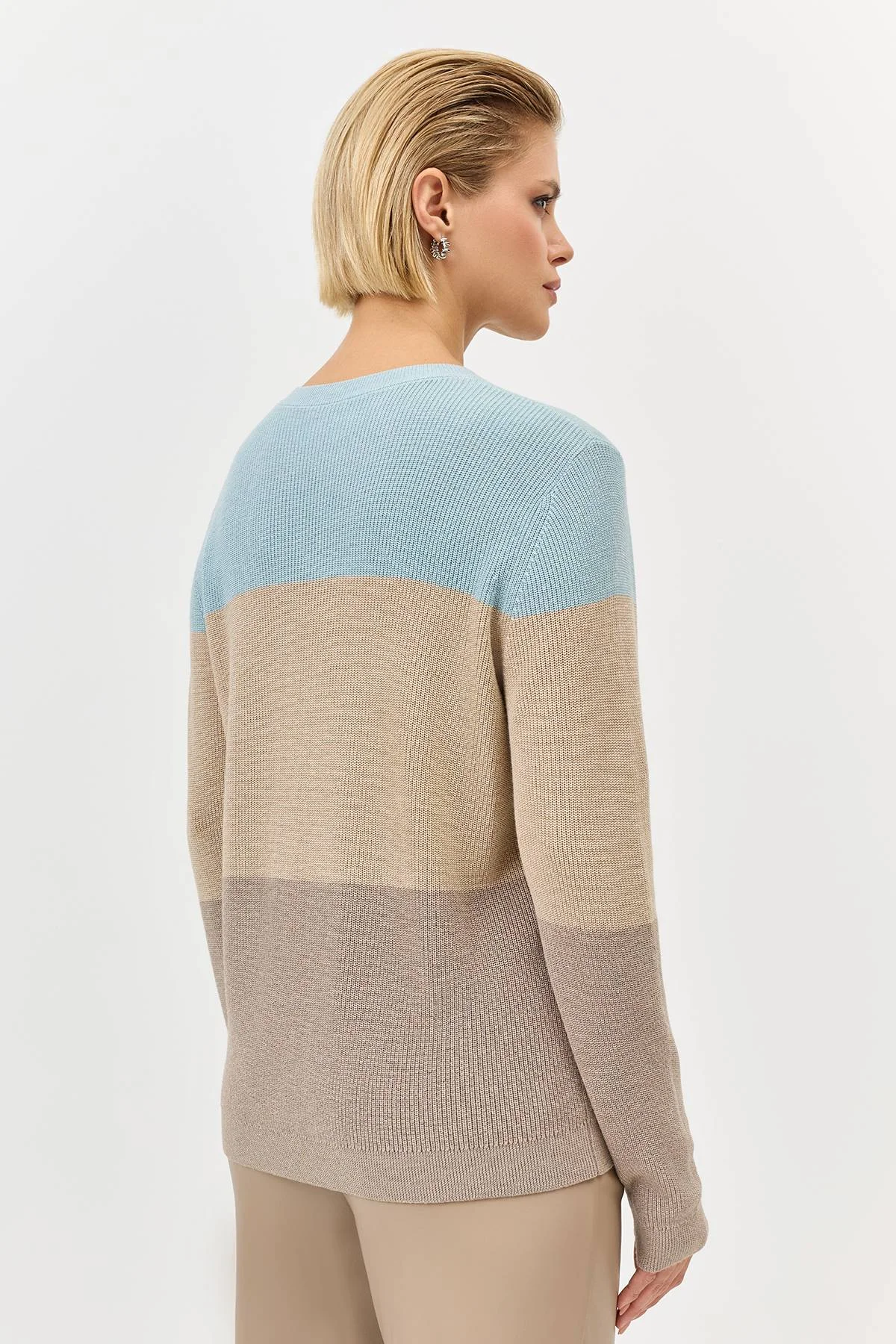 Лимитированная серия джемпер Сolor block и ремень, 44