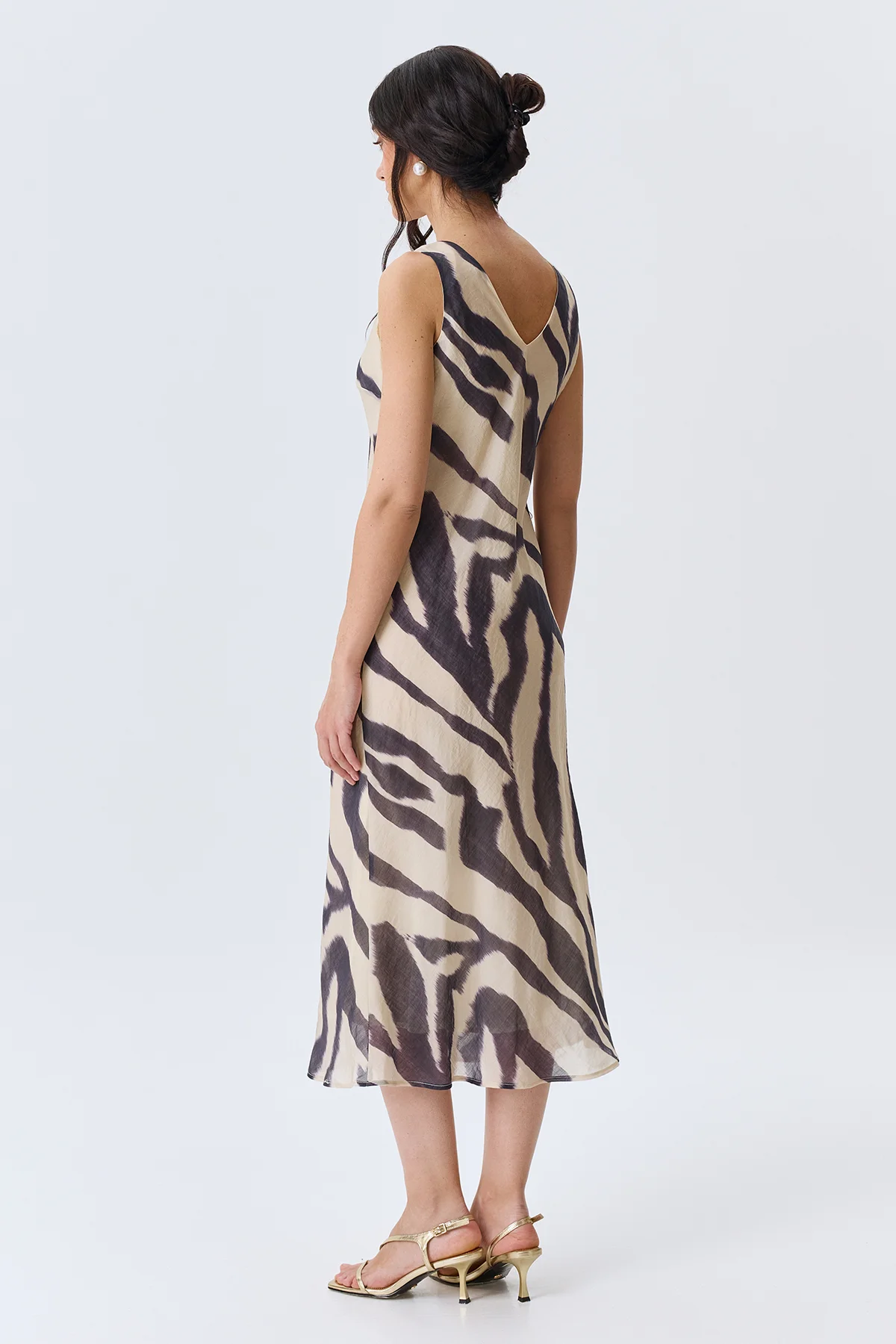 Платье-макси из тенселя, 46