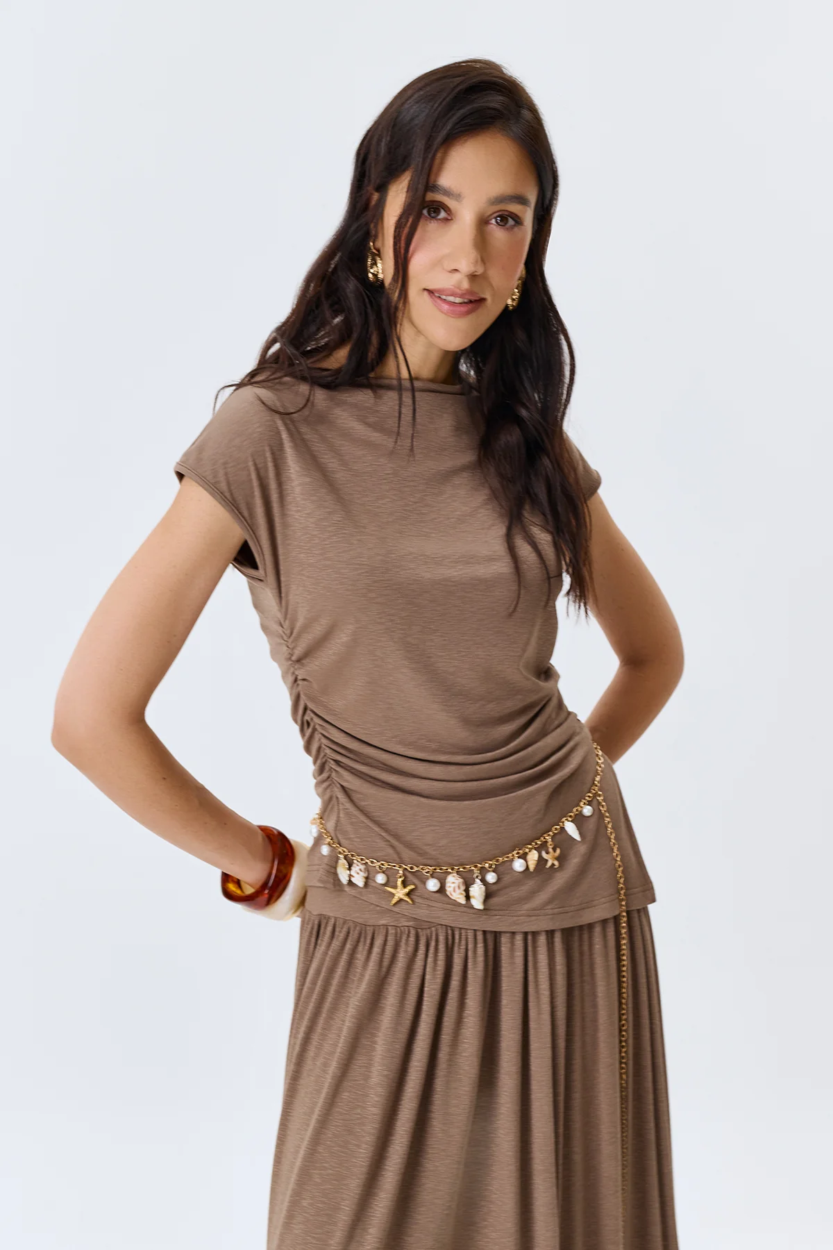 Асимметричный топ с драпировкой, 52