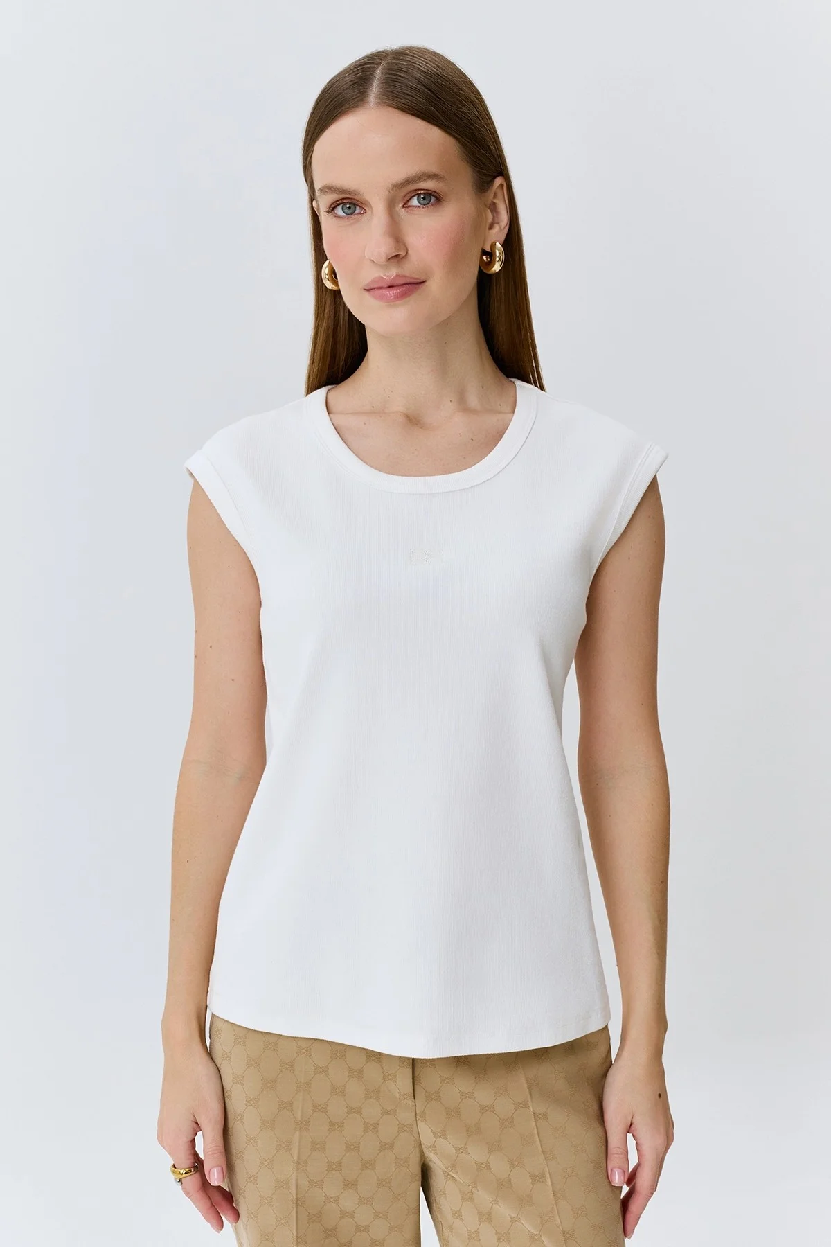 Базовый хлопковый топ, 46