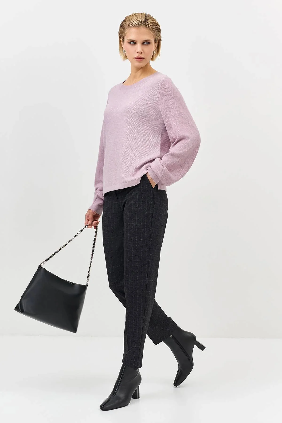 Джемпер с объемными рукавами, 34