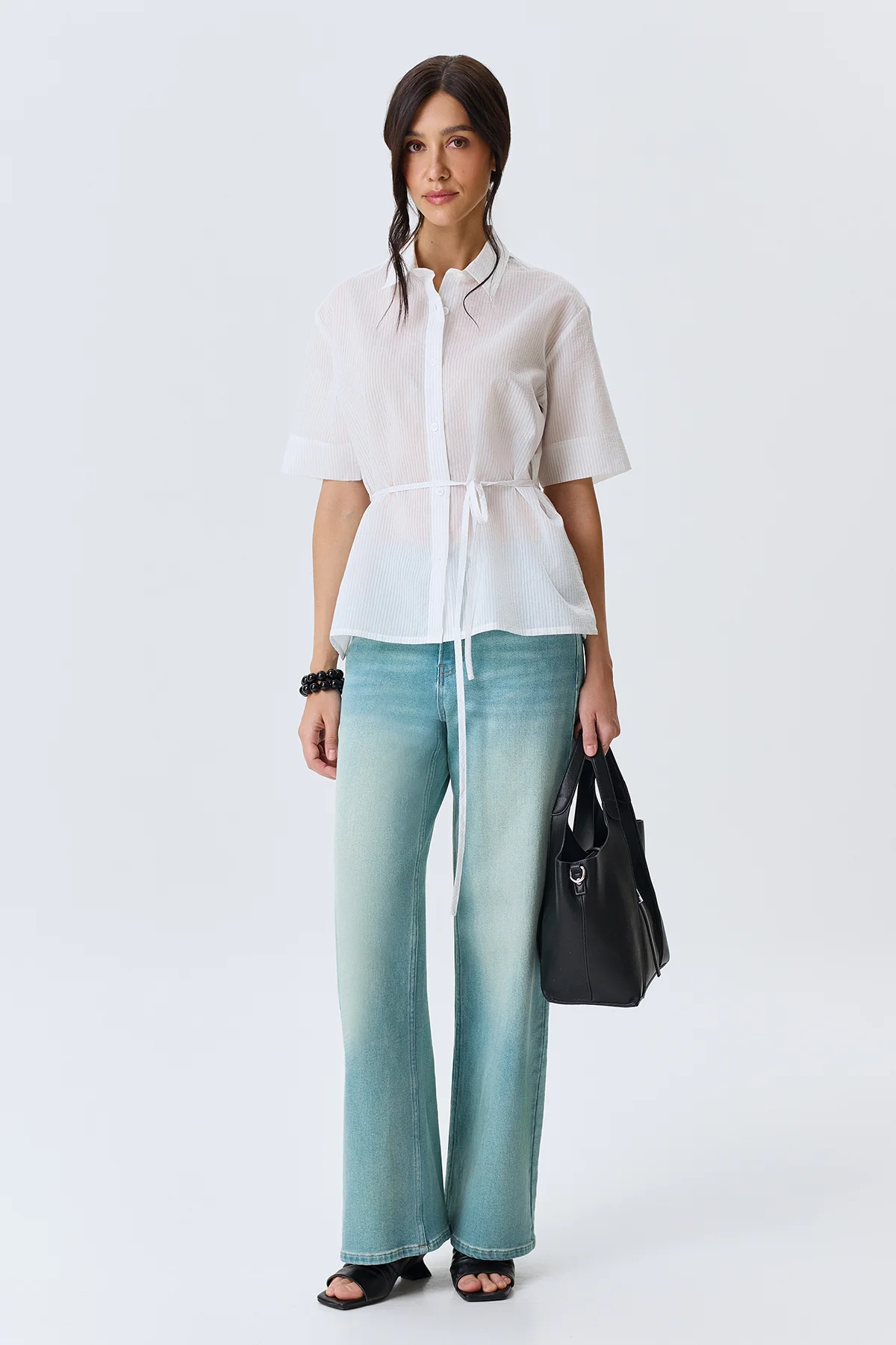 Бирюзовые джинсы Straight fit, 52