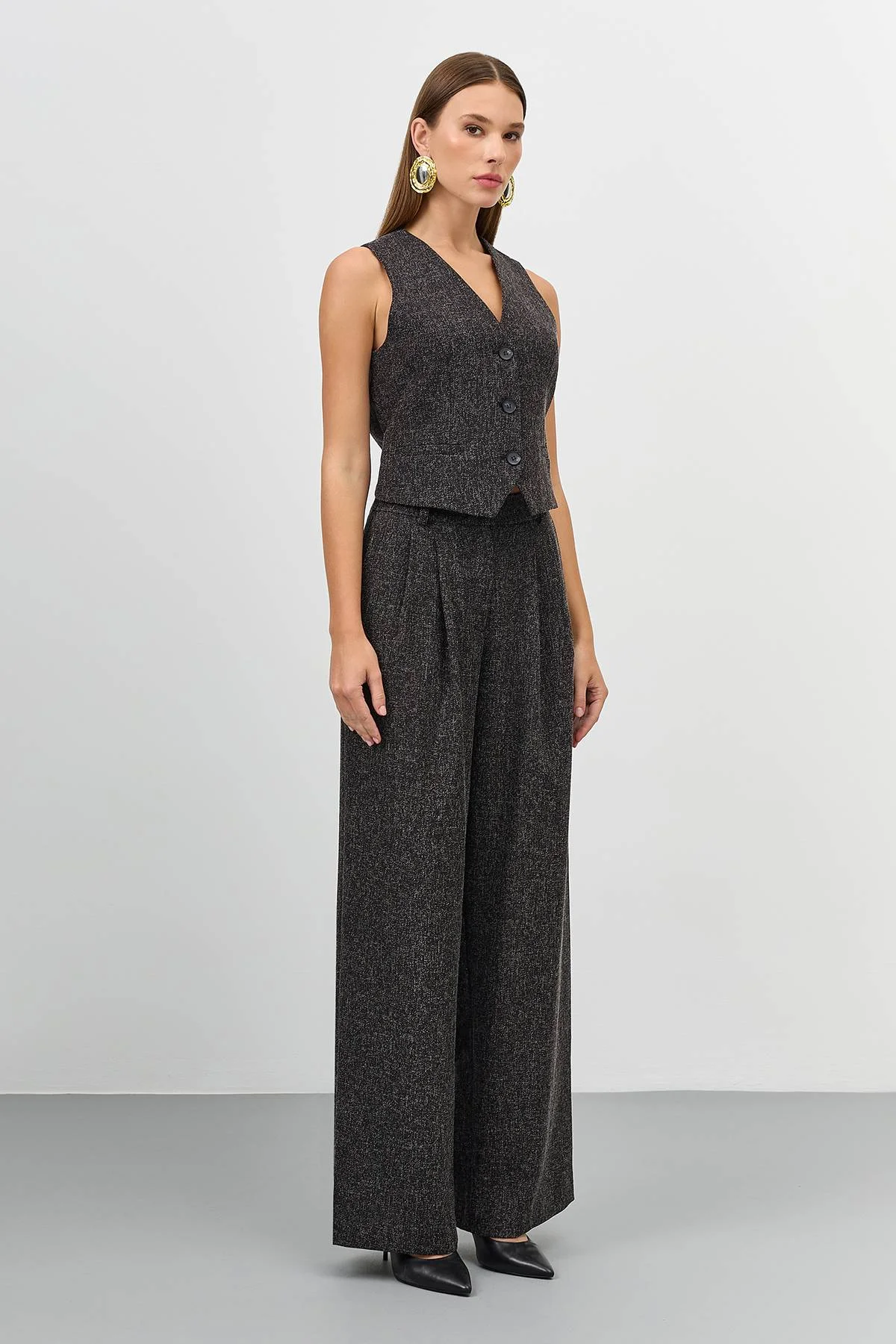 Лимитированная серия классические брюки со стрелками и ремень, 50