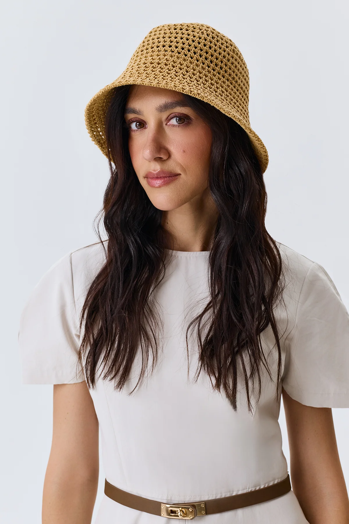 Пляжная ажурная панама, One