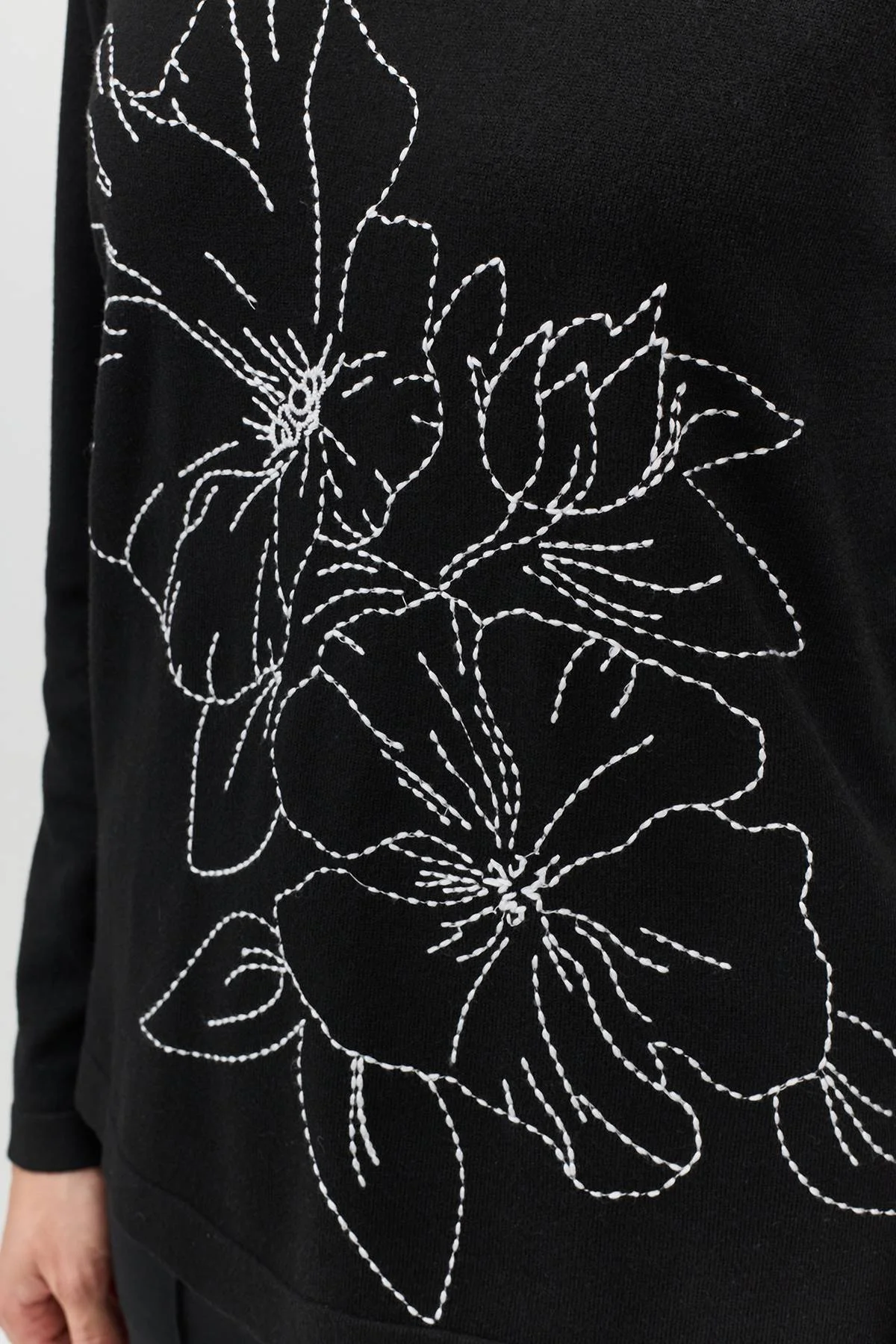 Лимитированная серия джемпер с контрастной вышивкой и ремень, 46