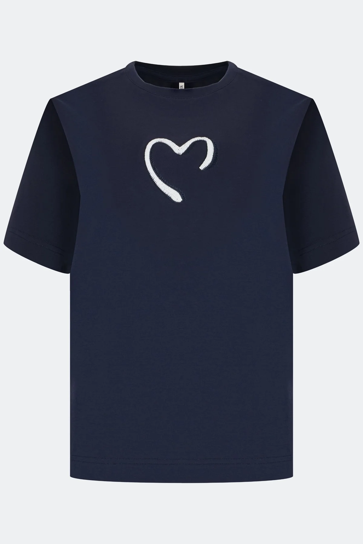 Футболка с контрастной вышивкой, 38