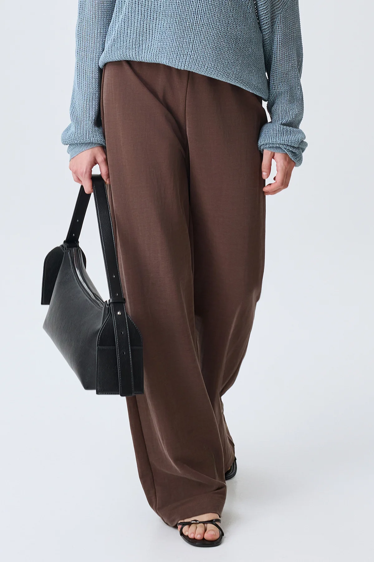 Прямые брюки из мягкого модала, 46